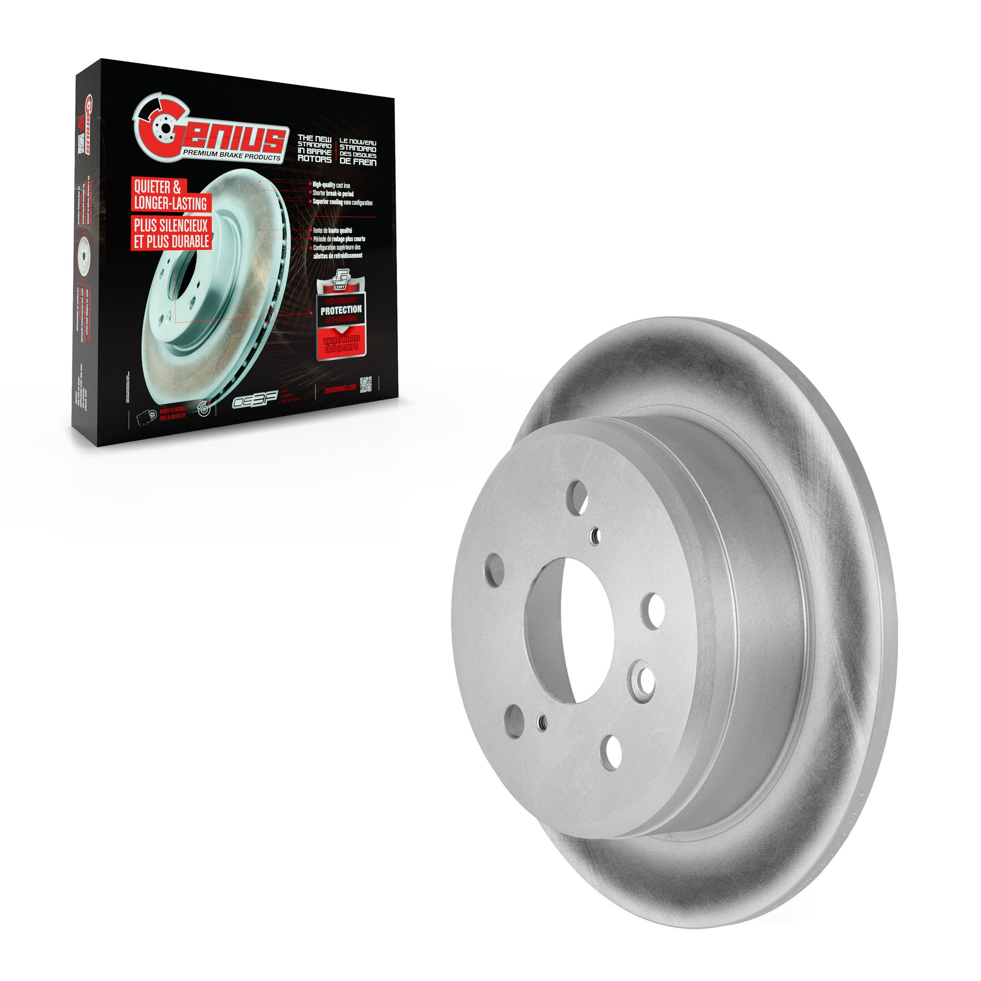 Genius GCR-96216 Disc Brake Rotor for 1992-2003 Toyota Solara, Lexus ES300, Toyota Camry - Rear