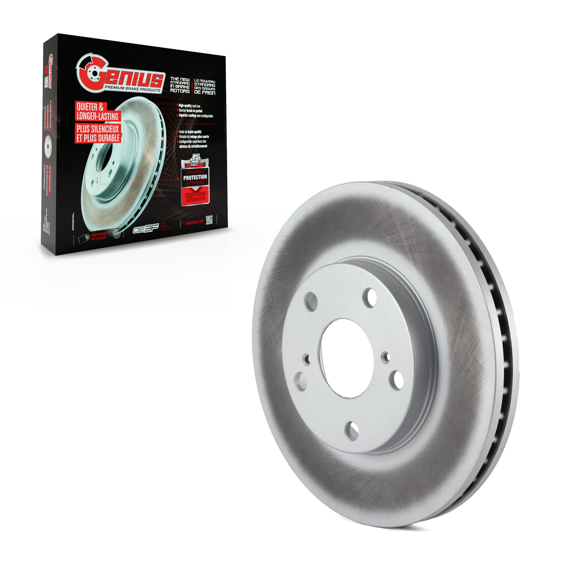 Genius GCR-96217 Disc Brake Rotor for 1992-2006 Toyota Camry, Toyota Solara, Toyota Sienna - Front