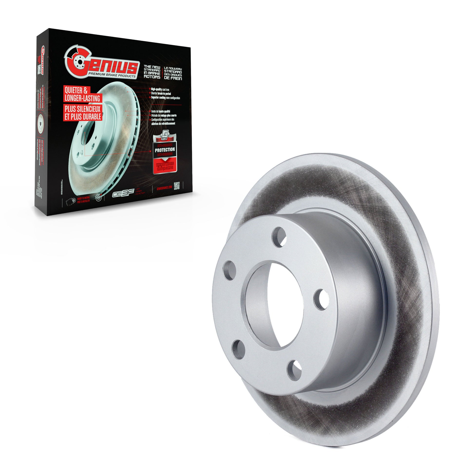 Genius GCR-96423 Disc Brake Rotor for 1992-2005 Volkswagen Passat, Audi S6, Audi A6 - Rear