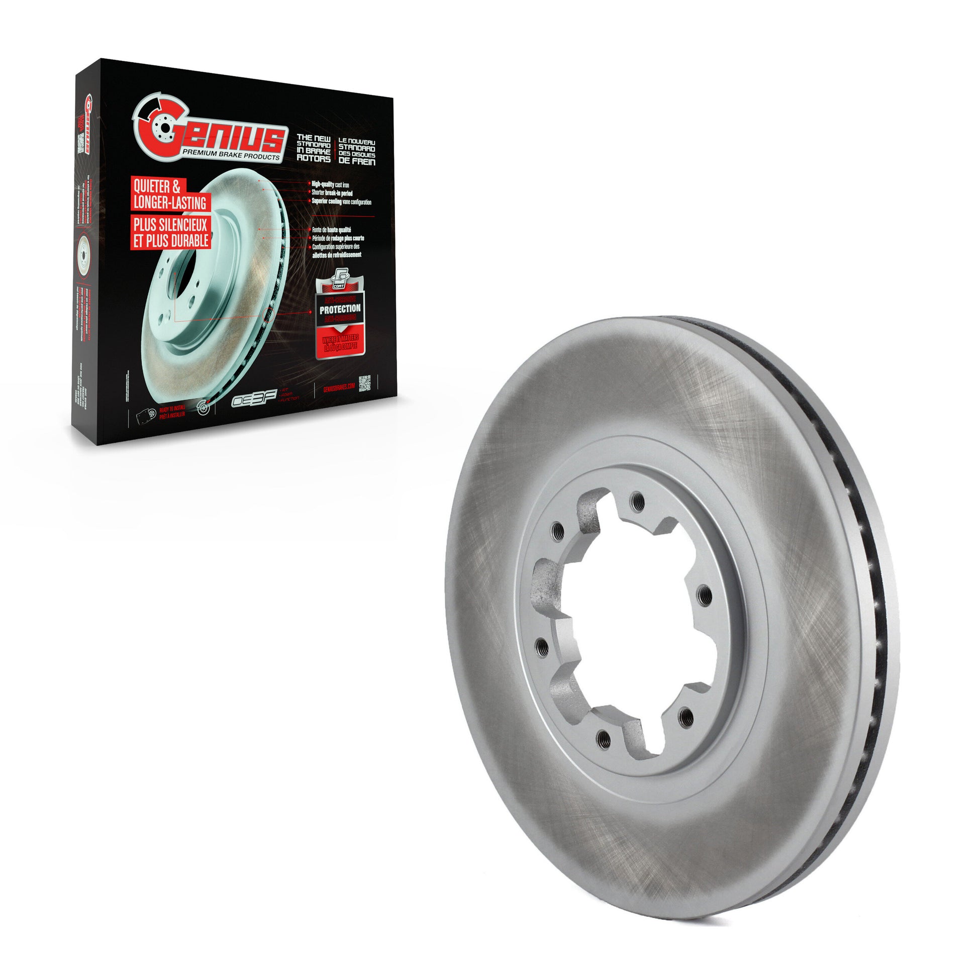 Genius GCR-96720 Disc Brake Rotor for 1998-2004 Nissan Pathfinder, INFINITI QX4 - Front
