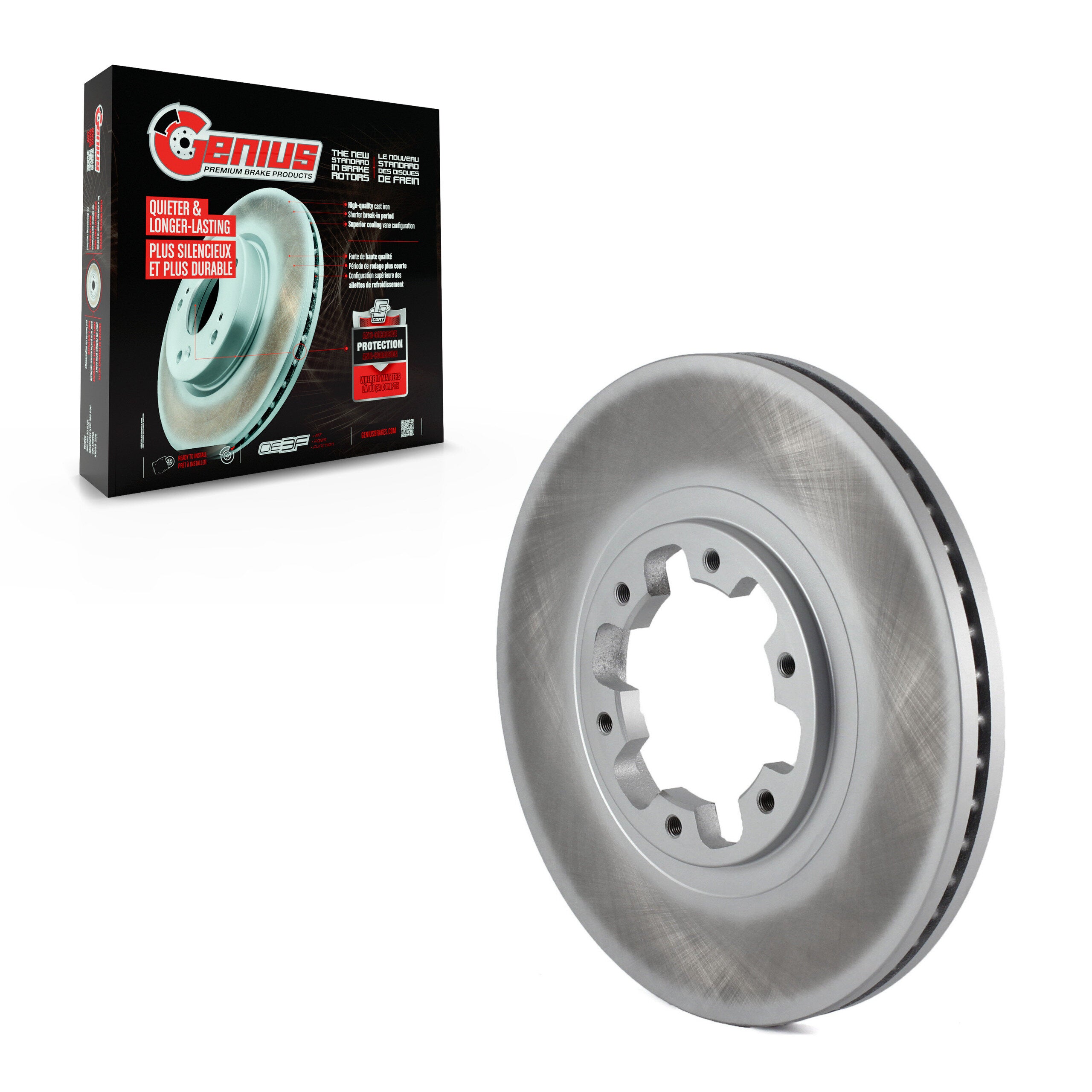 Genius GCR-96720 Disc Brake Rotor for 1998-2004 Nissan Pathfinder, INFINITI QX4 - Front