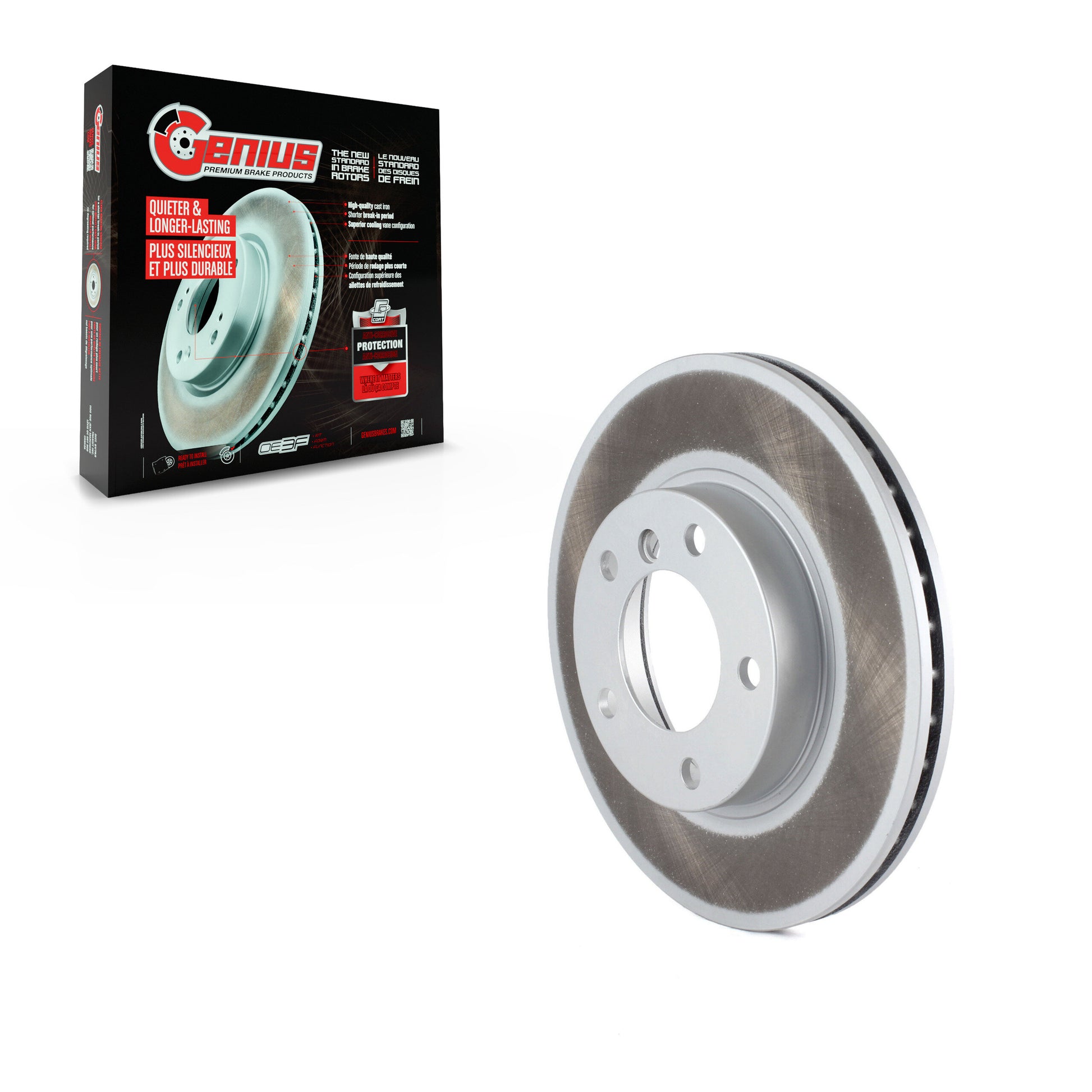 Genius GCR-96780 Disc Brake Rotor for 1991-2005 BMW Z4, BMW 320i, BMW Z3 - Front