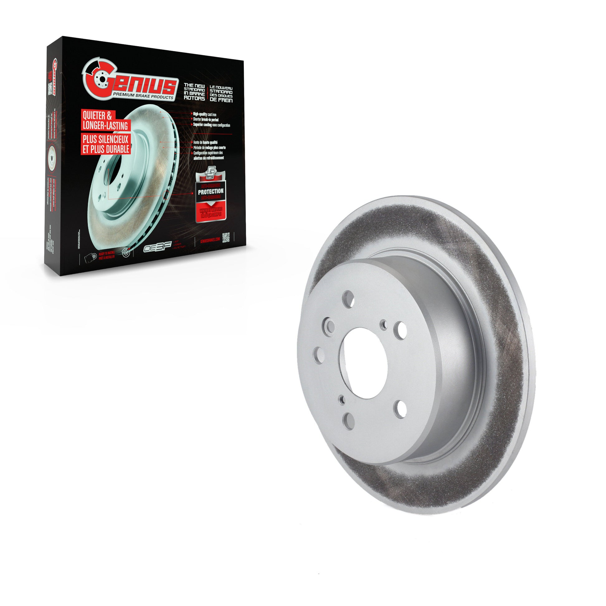 Genius GCR-96819 Disc Brake Rotor for 1999-2003 Toyota Highlander, Lexus RX300 - Rear
