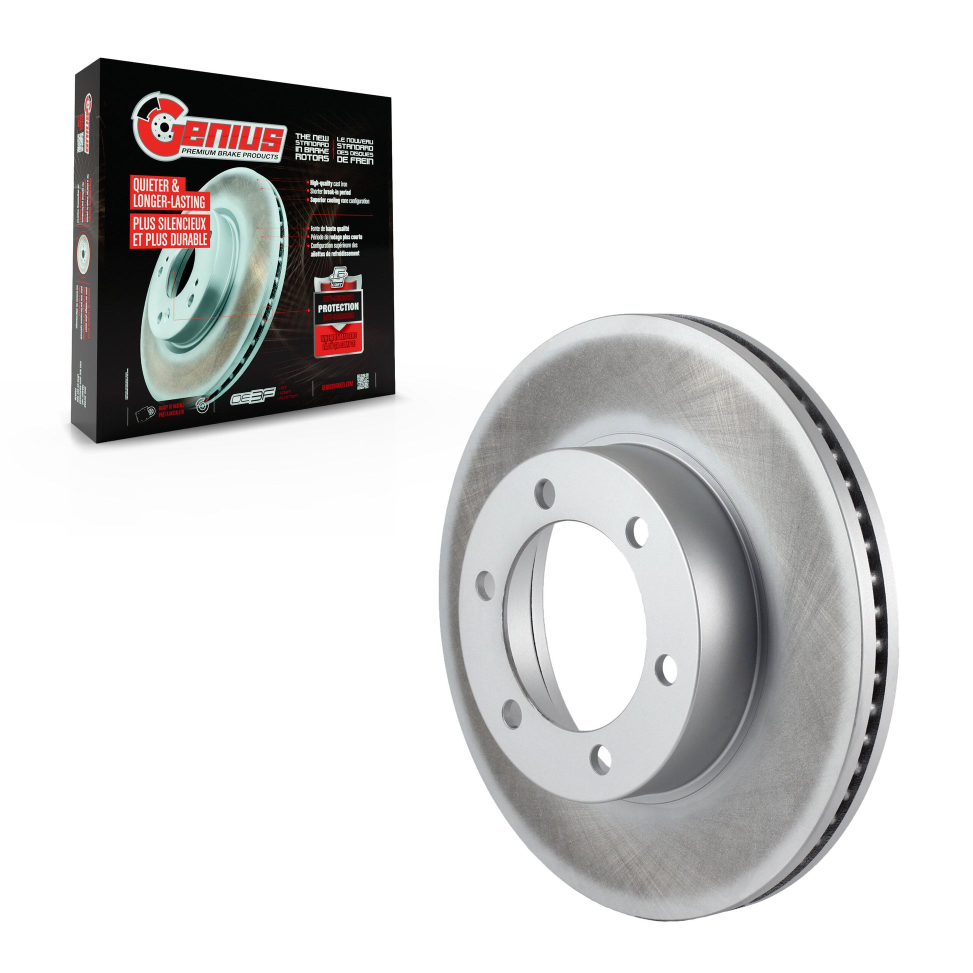 Genius GCR-96931 Disc Brake Rotor for 2000-2007 Toyota Sequoia, Toyota Tundra - Front