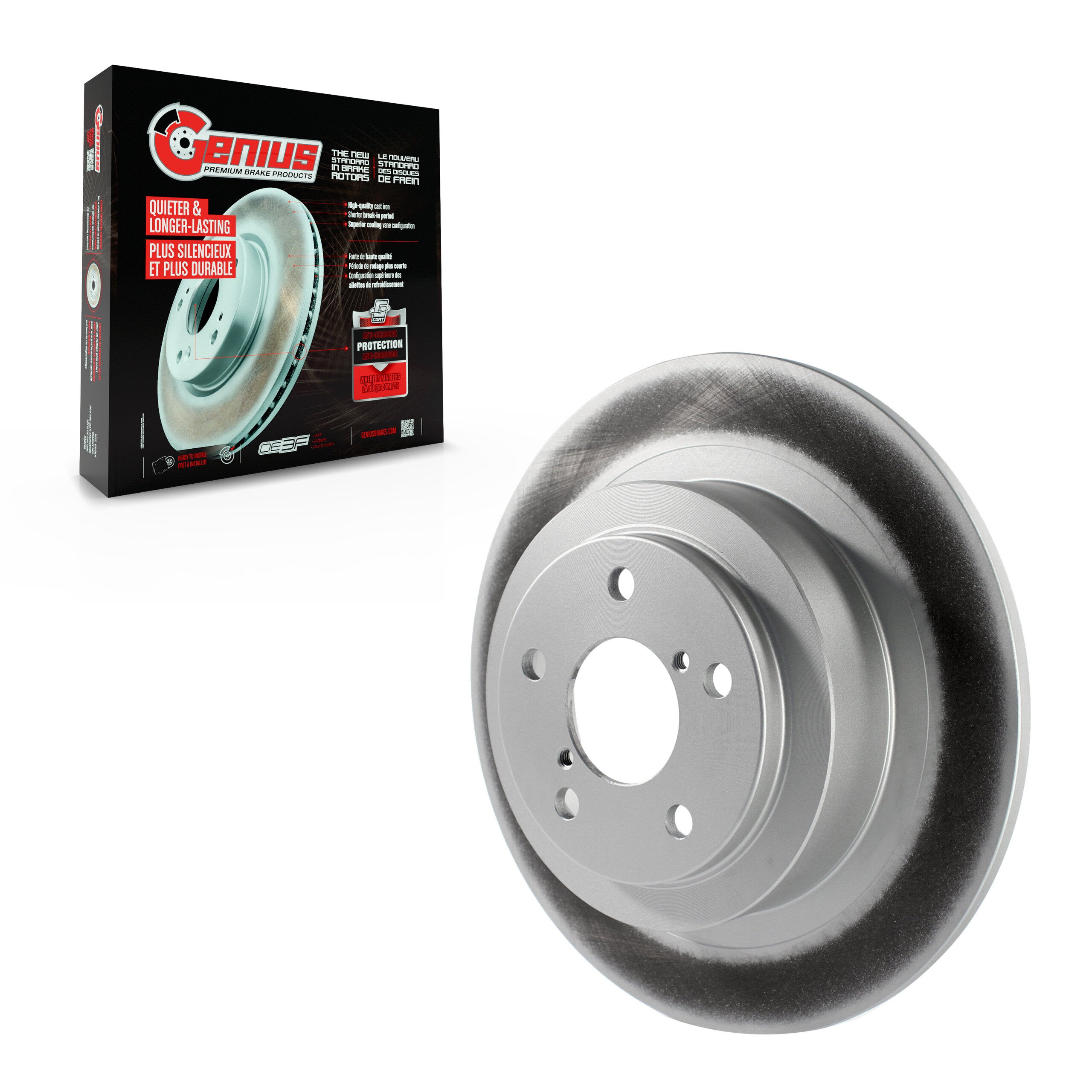 Genius GCR-96937 Disc Brake Rotor for 1999-2006 Subaru Baja, Subaru Legacy, Subaru Outback - Rear