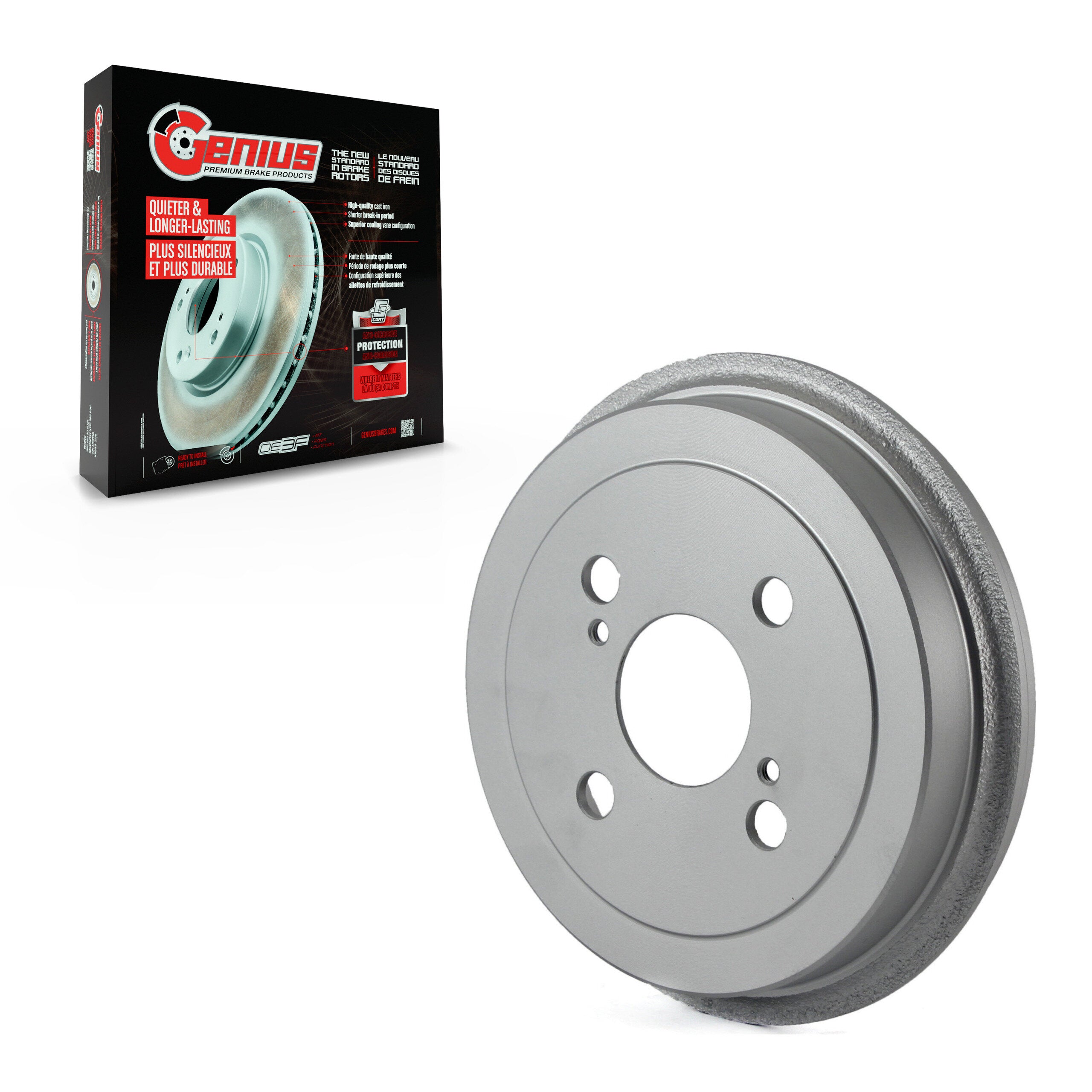 Genius GCR-9709 Brake Drum for 2000-2005 Toyota Echo - Rear