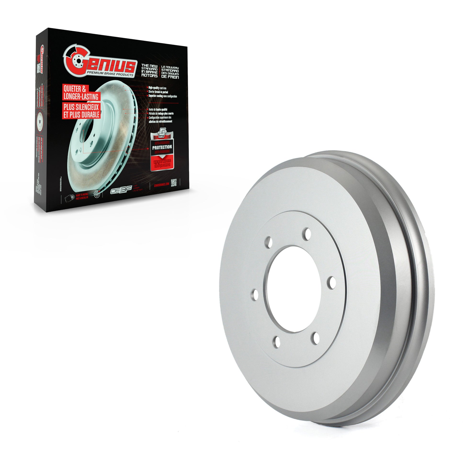 Genius GCR-9769 Brake Drum for 2004-2012 Isuzu i-290, Isuzu i-370, Isuzu i-280 - Rear
