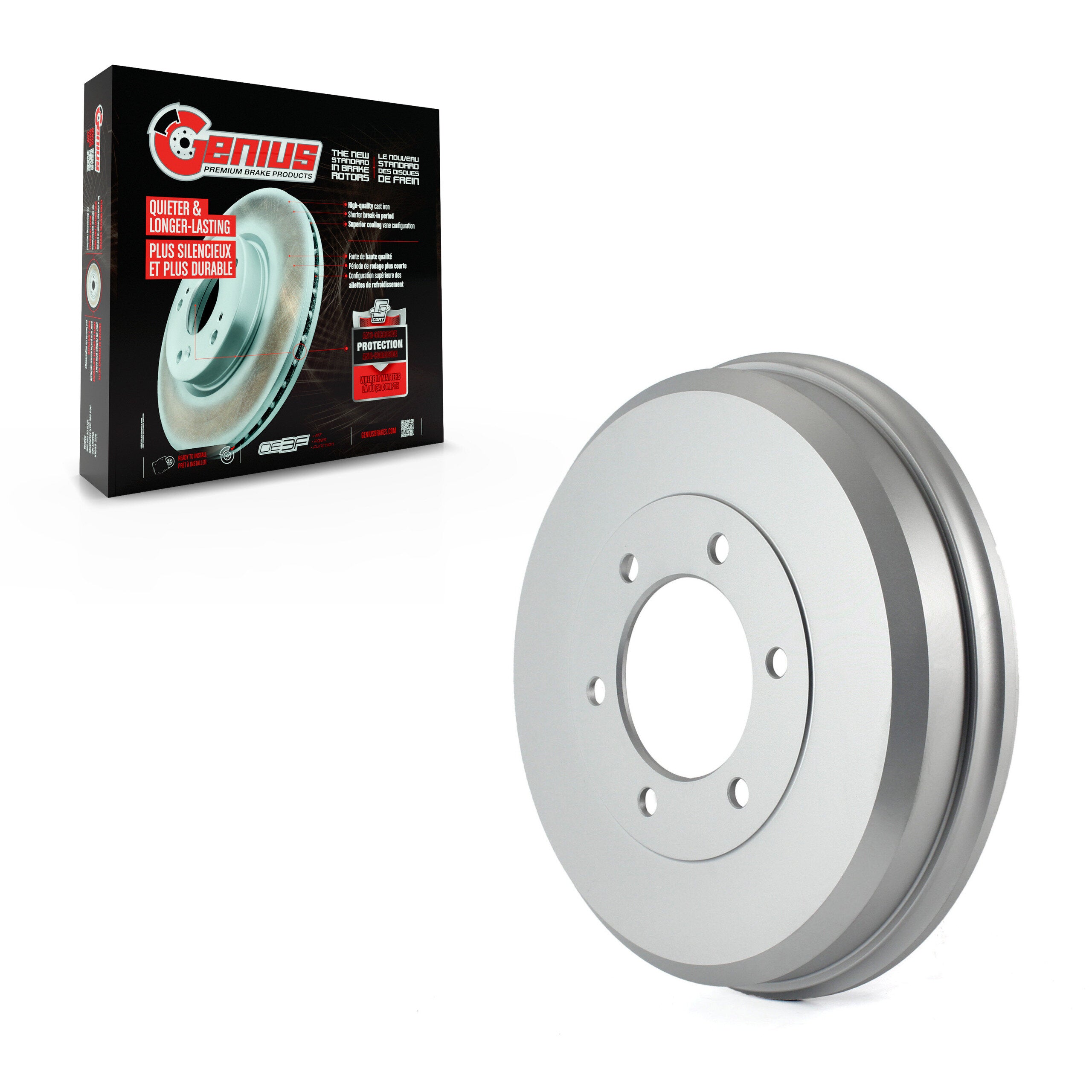 Genius GCR-9769 Brake Drum for 2004-2012 Isuzu i-290, Isuzu i-370, Isuzu i-280 - Rear