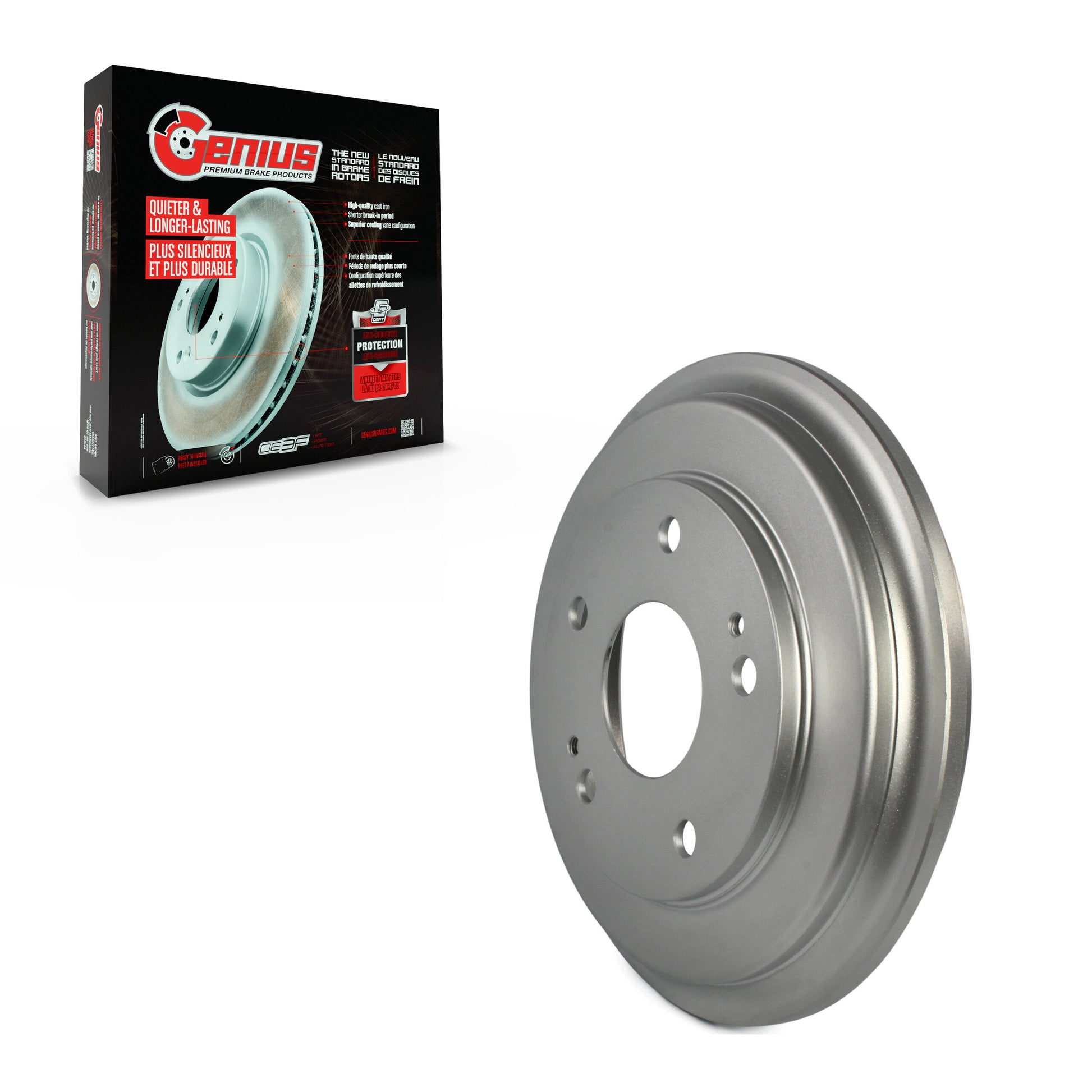 Genius GCR-9775 Brake Drum for 2006-2015 Honda Civic - Rear