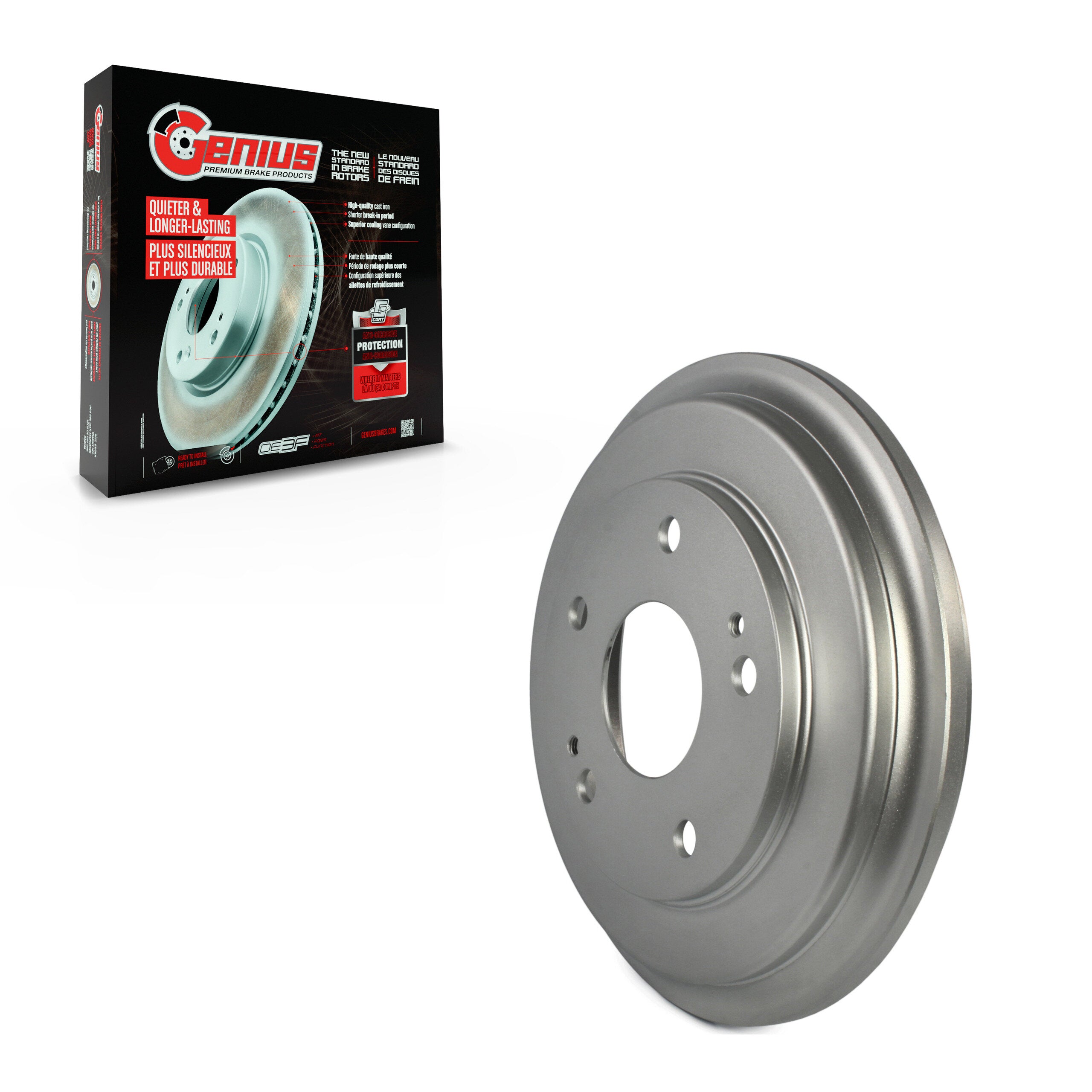 Genius GCR-9775 Brake Drum for 2006-2015 Honda Civic - Rear