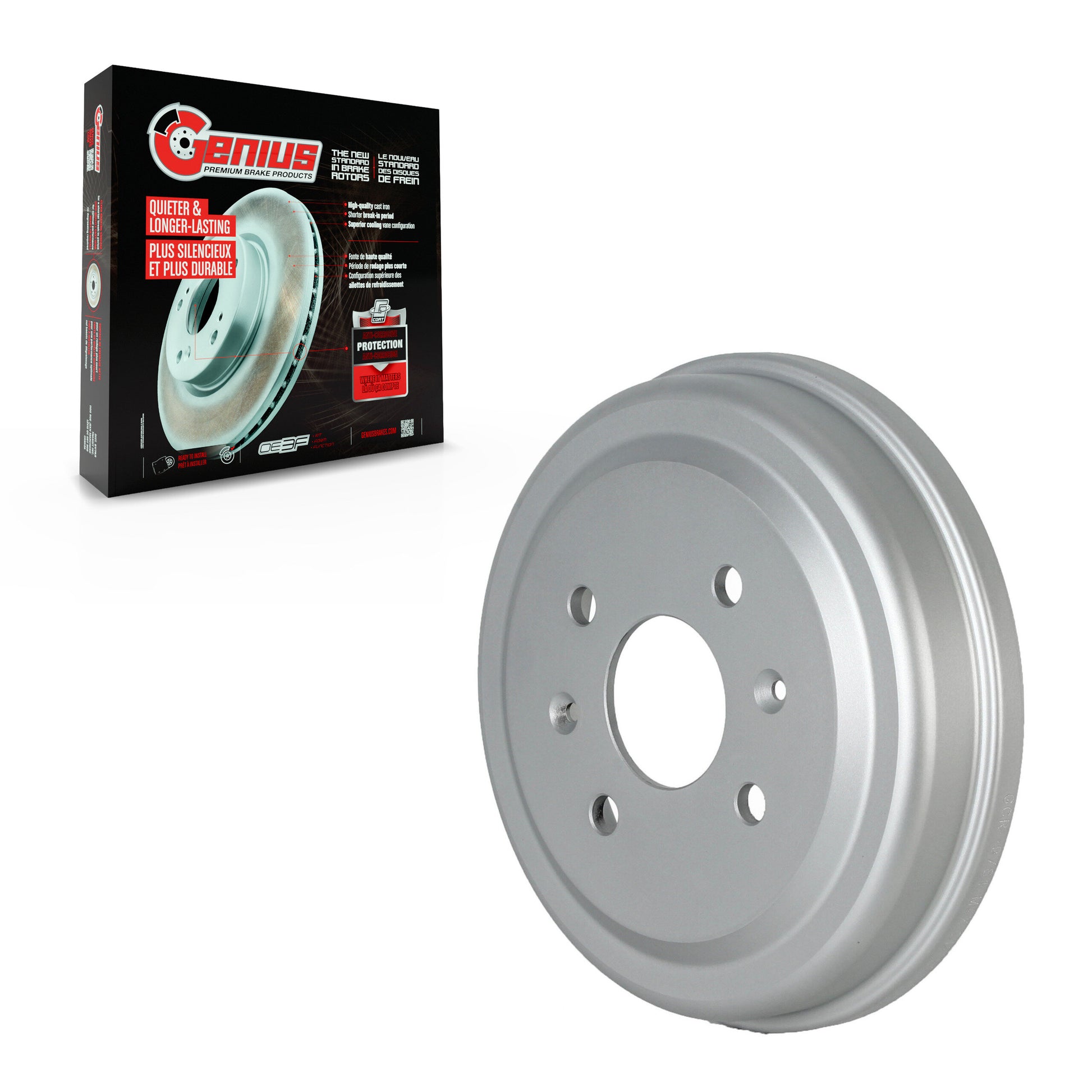 Genius GCR-9781 Brake Drum for 2004-2015 Chevrolet Spark, Pontiac G3, Pontiac G3 Wave - Rear