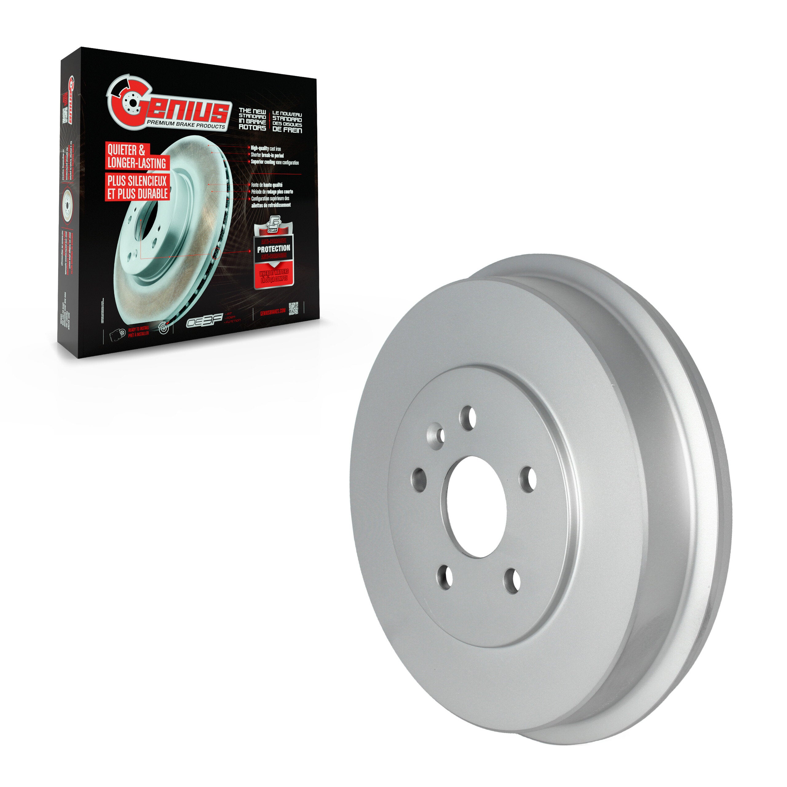 Genius GCR-97812 Brake Drum for 2011-2016 Chevrolet Cruze, Chevrolet Cruze Limited - Rear
