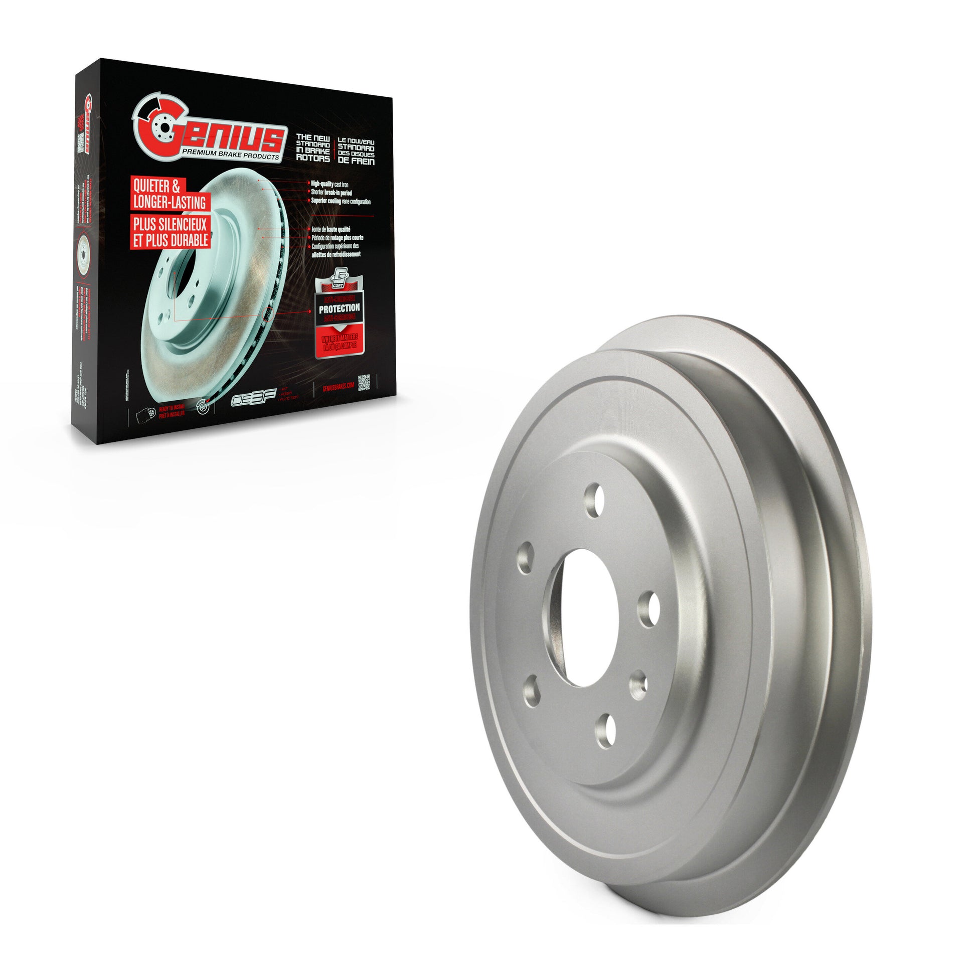 Genius GCR-97824 Brake Drum for 2011-2012 Volkswagen Beetle, Volkswagen Jetta - Rear