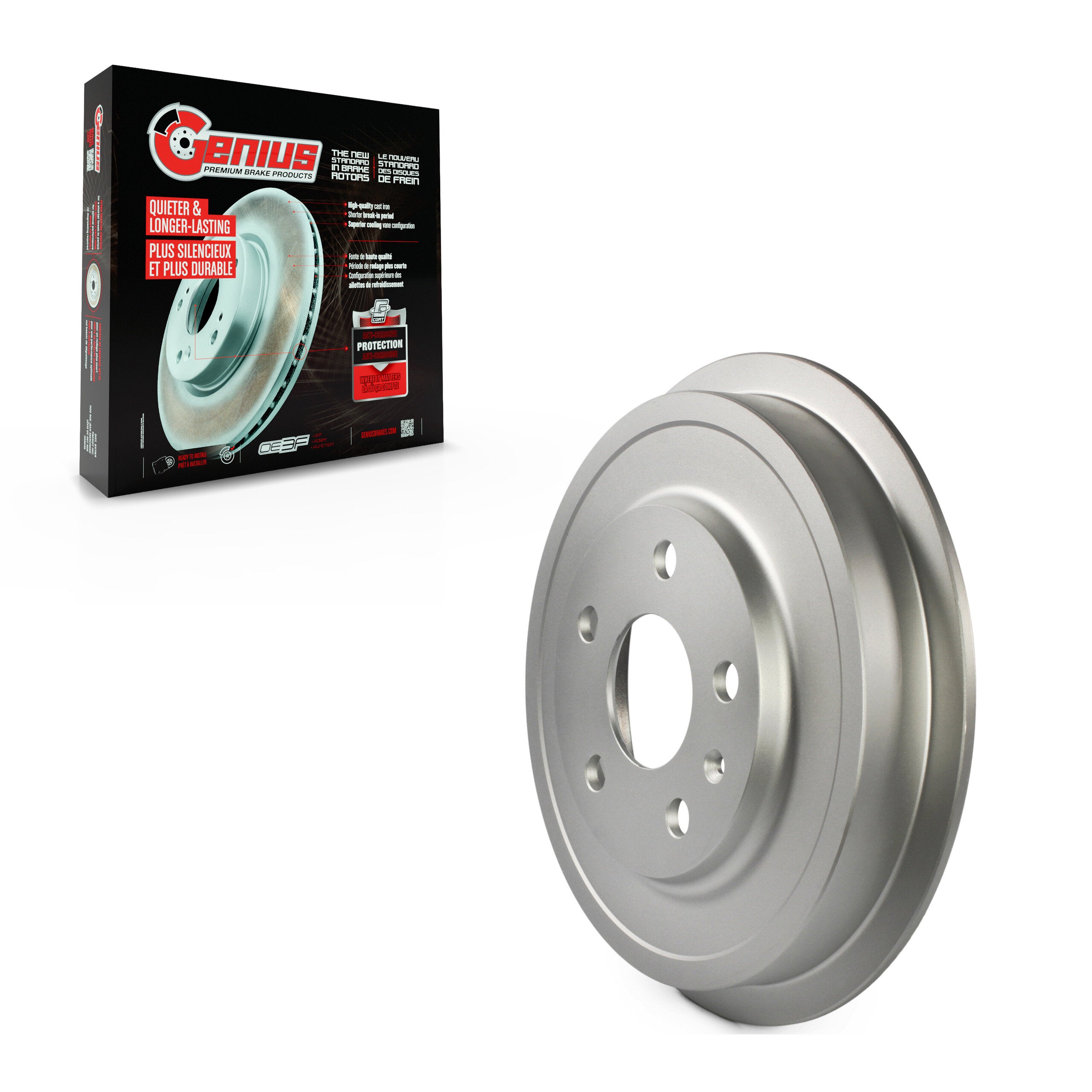 Genius GCR-97824 Brake Drum for 2011-2012 Volkswagen Beetle, Volkswagen Jetta - Rear
