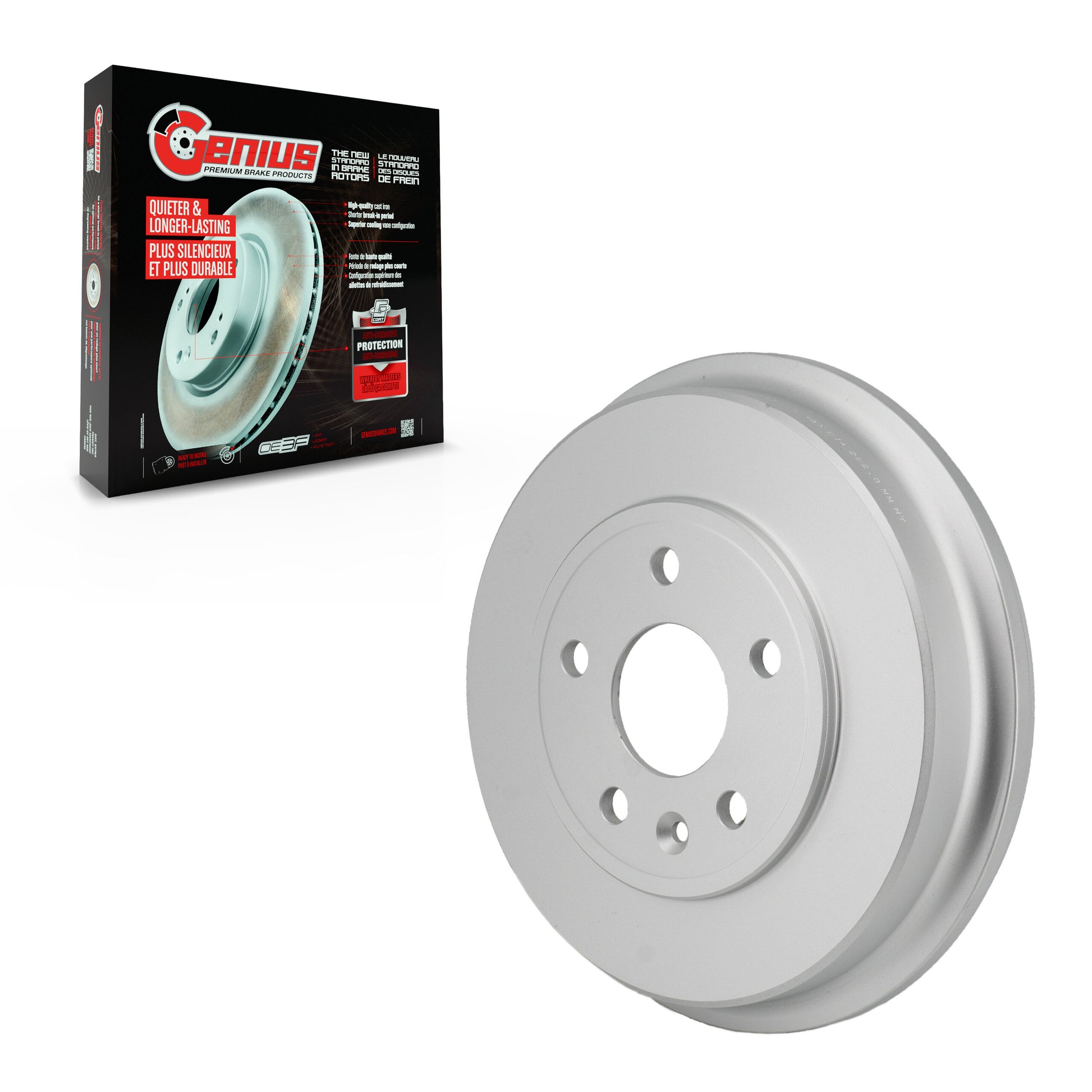 Genius GCR-97841 Brake Drum for 2012-2022 Chevrolet Trax, Chevrolet Sonic - Rear