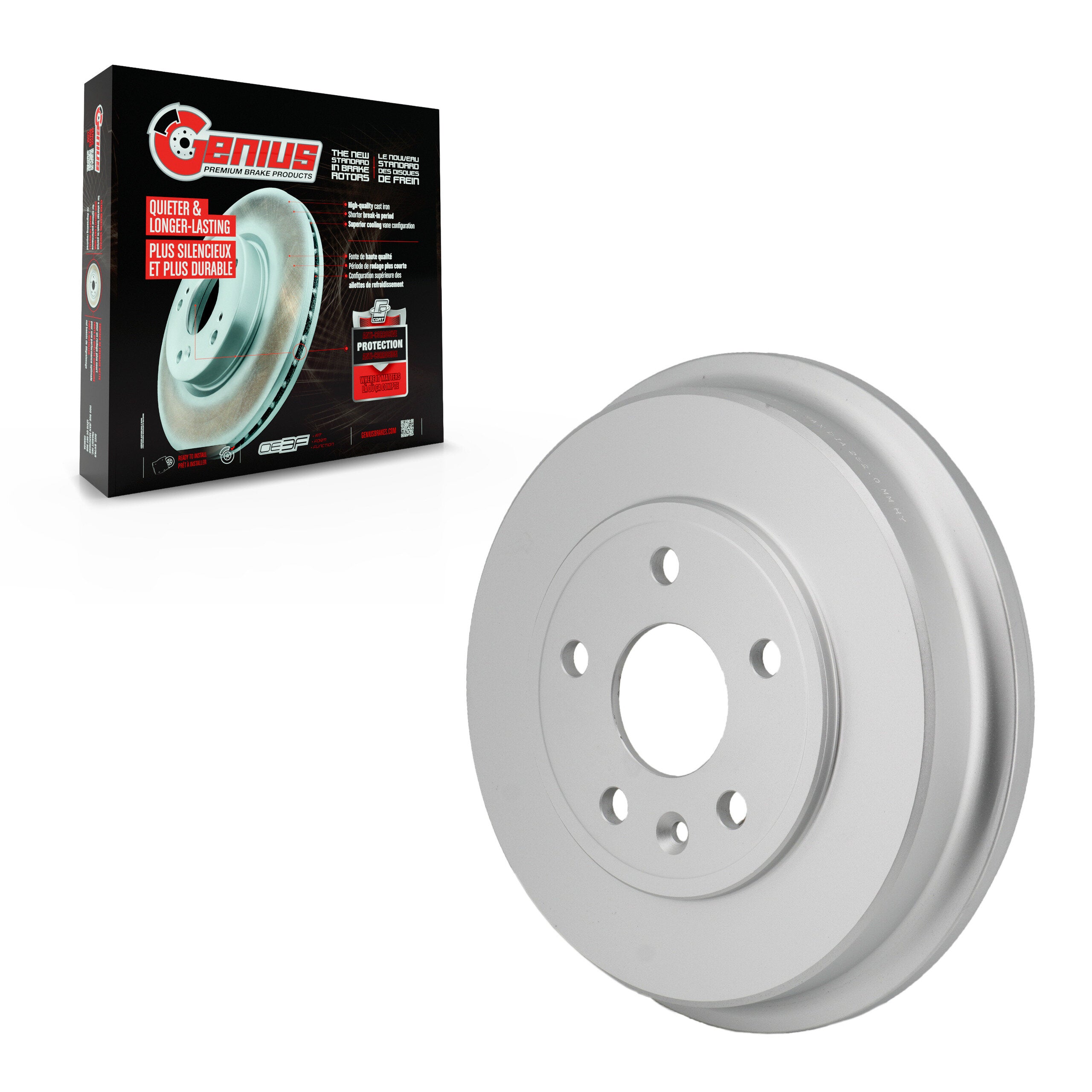 Genius GCR-97841 Brake Drum for 2012-2022 Chevrolet Trax, Chevrolet Sonic - Rear