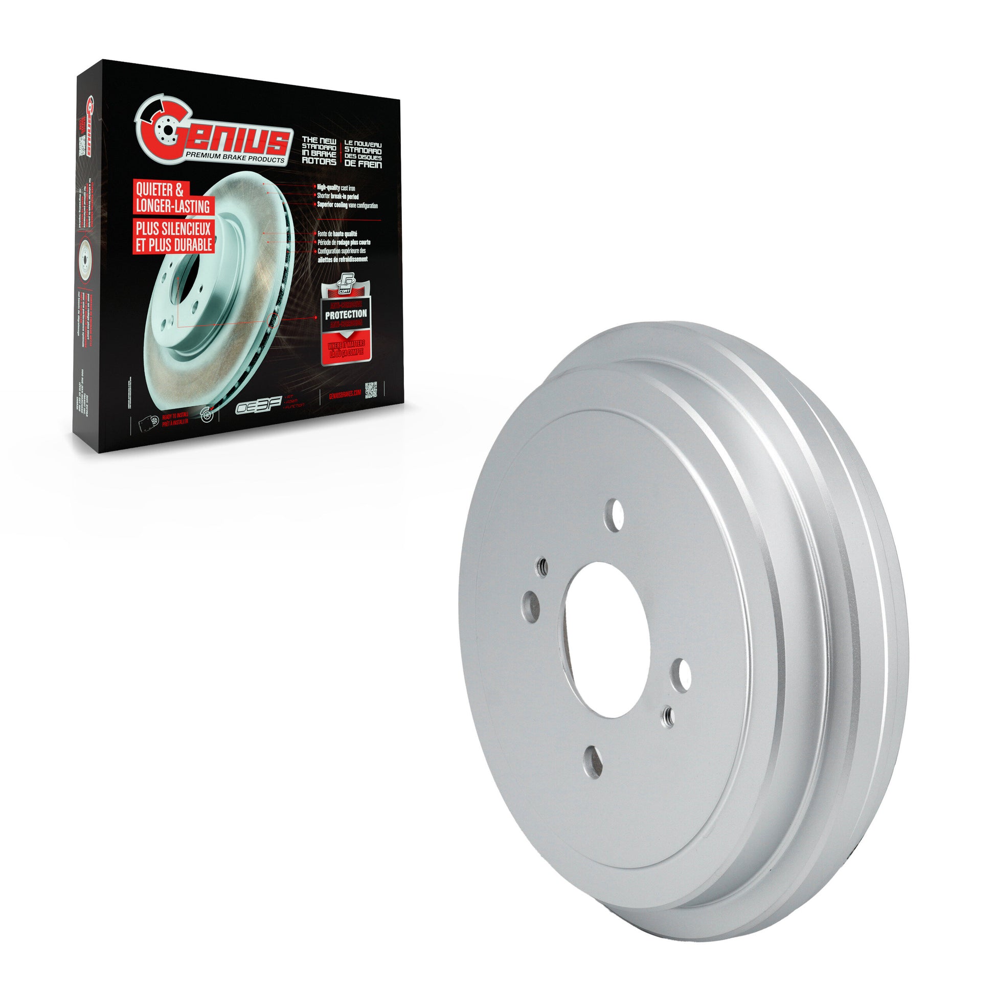 Genius GCR-97907 Brake Drum for 2018-2023 Nissan Versa, Nissan Kicks - Rear