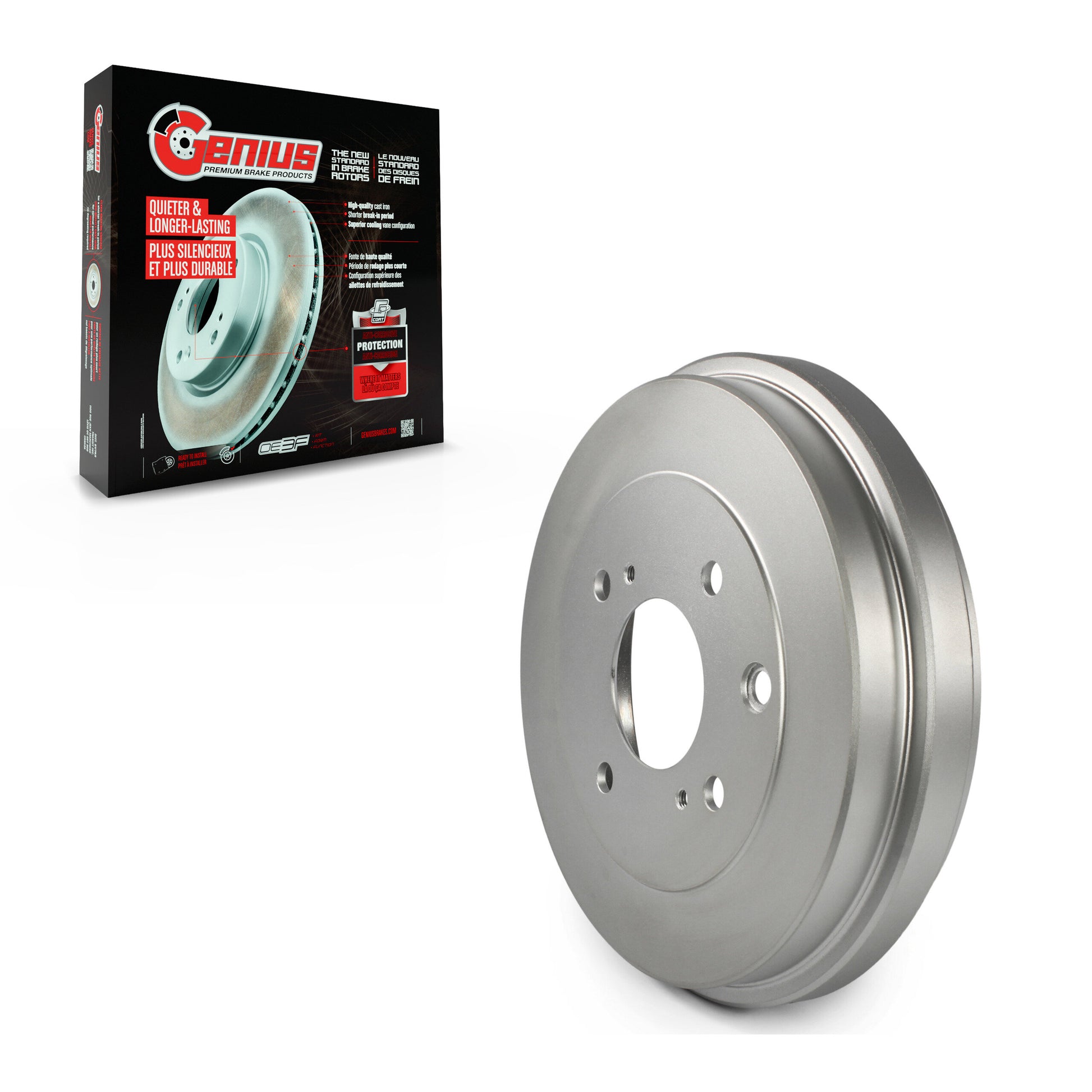 Genius GCR-9796 Brake Drum for 2007-2014 Nissan Cube, Nissan Sentra, Nissan Versa - Rear