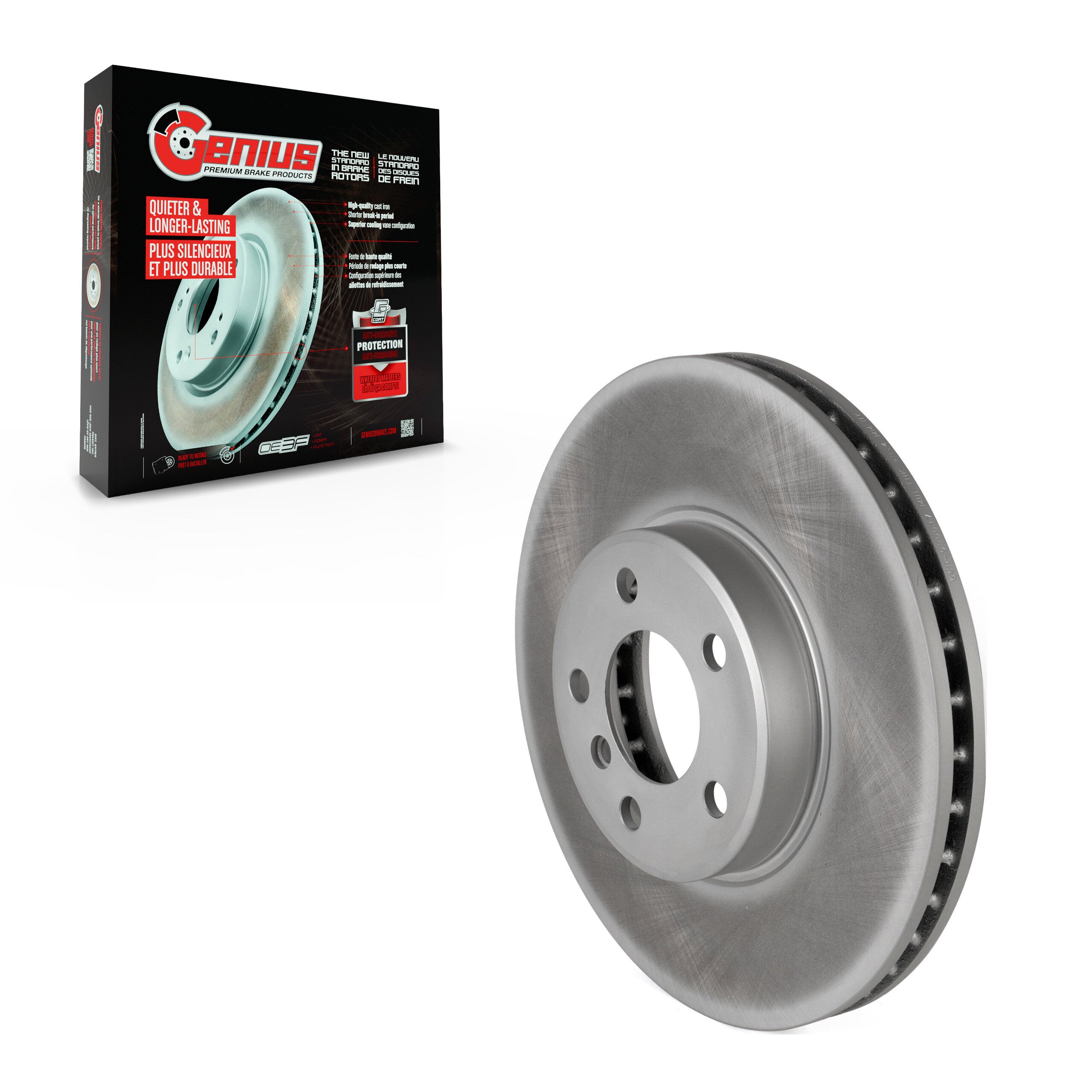 Genius GCR-980017 Disc Brake Rotor for 2000-2006 BMW X5 - Front