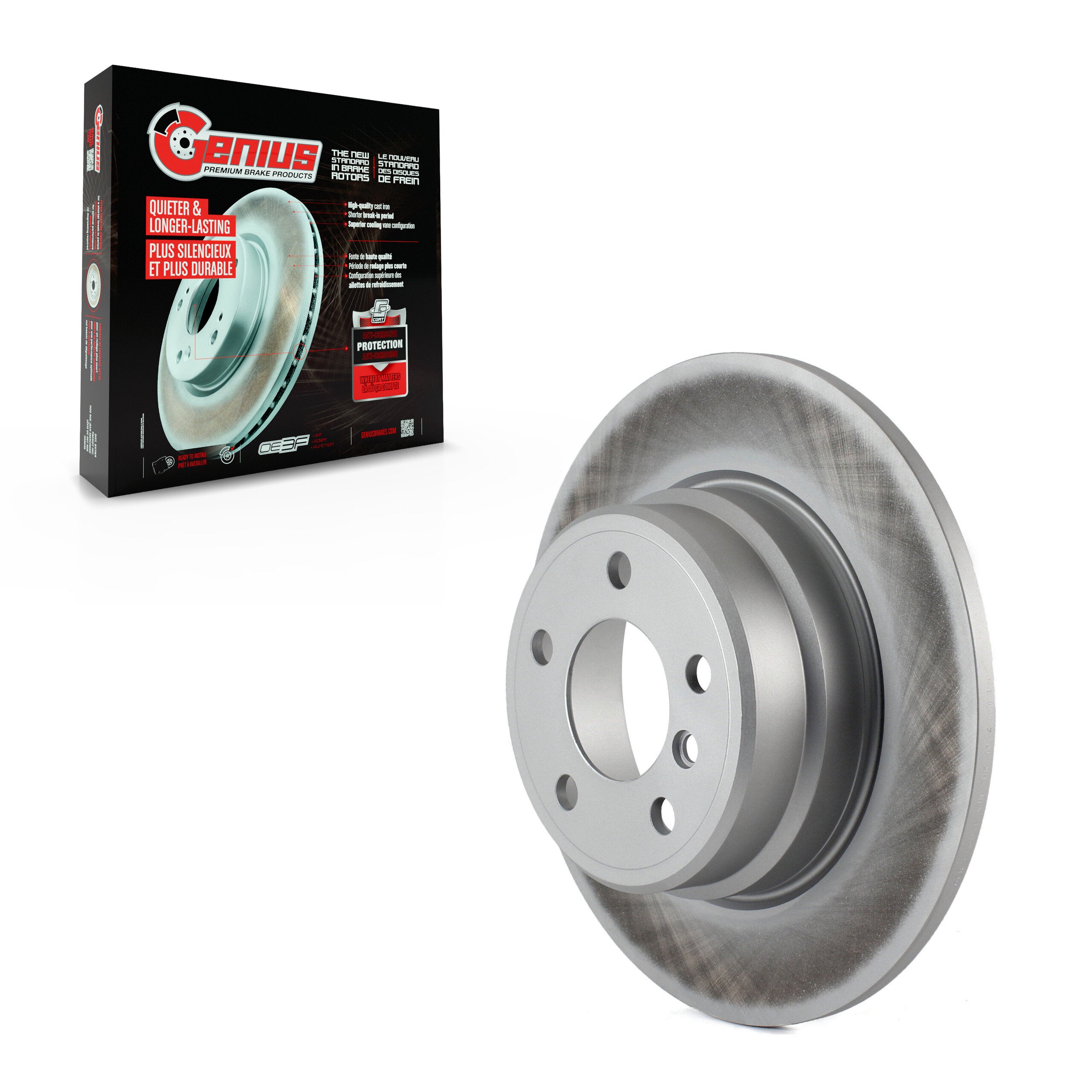 Genius GCR-980018 Disc Brake Rotor for 2000-2006 BMW X5 - Rear