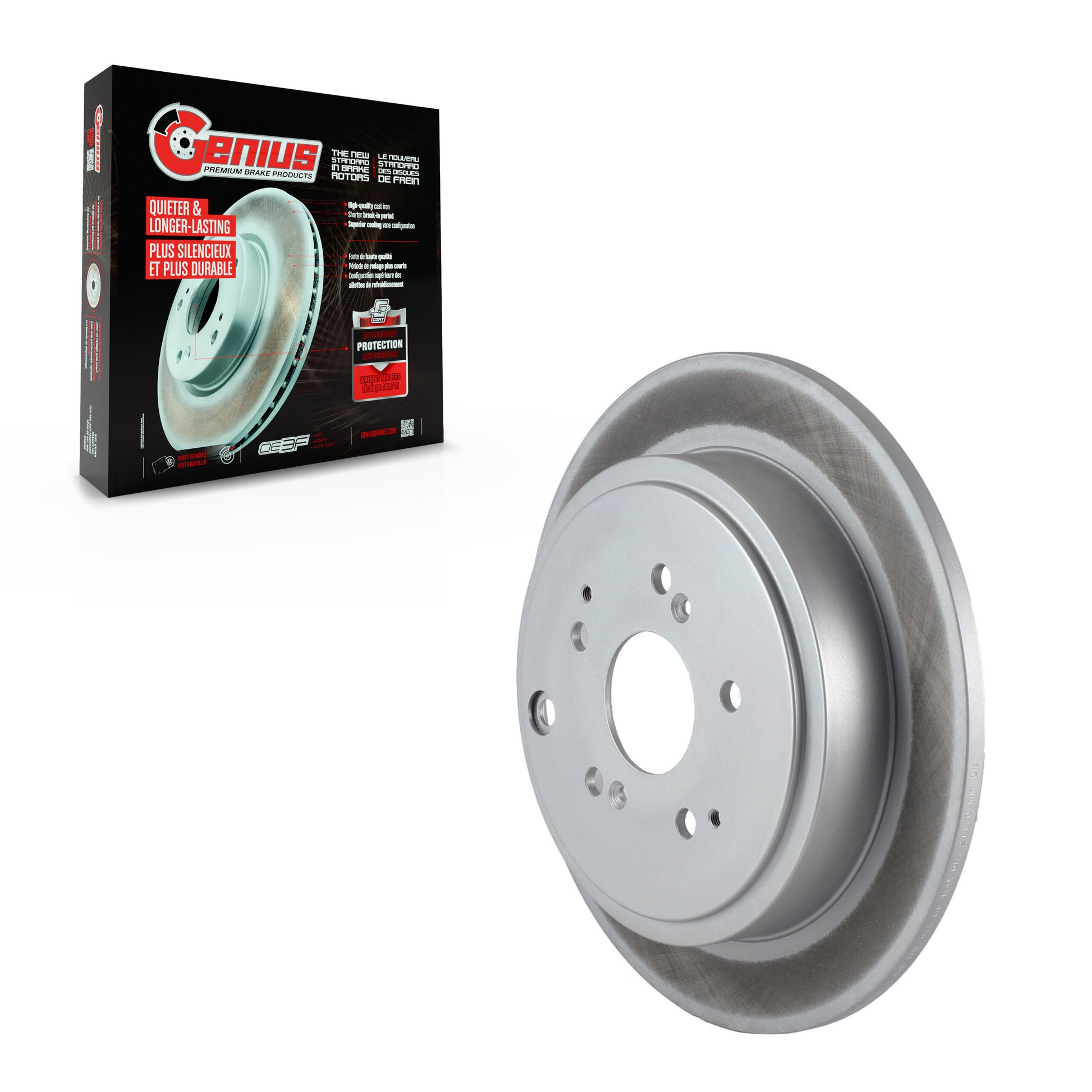 Genius GCR-980032 Disc Brake Rotor for 2001-2008 Honda Pilot, Acura MDX - Rear