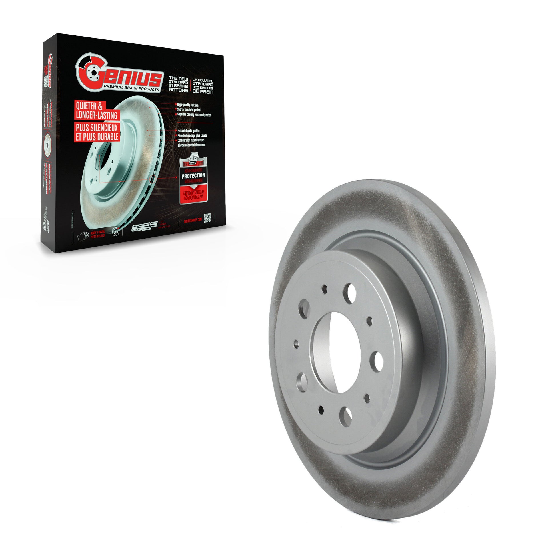 Genius GCR-980045 Disc Brake Rotor for 1999-2009 Volvo S60, Volvo V70, Volvo XC70 - Rear