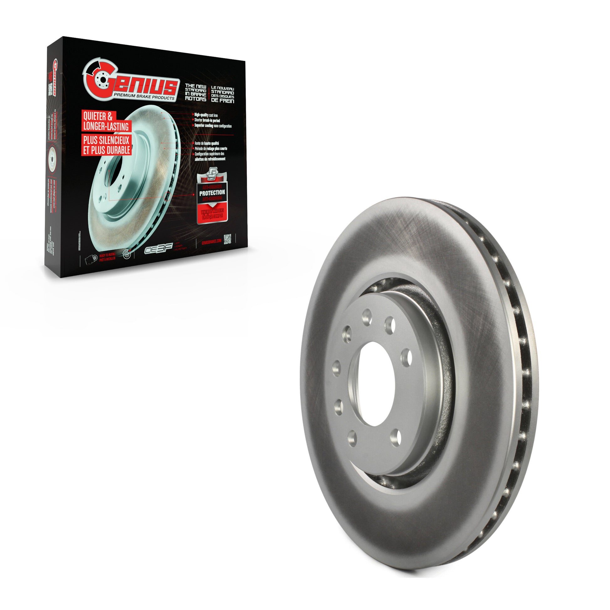 Genius GCR-980057 Disc Brake Rotor for 1999-2009 Saturn Astra, Saab 9-5, Saab 9-3 - Front