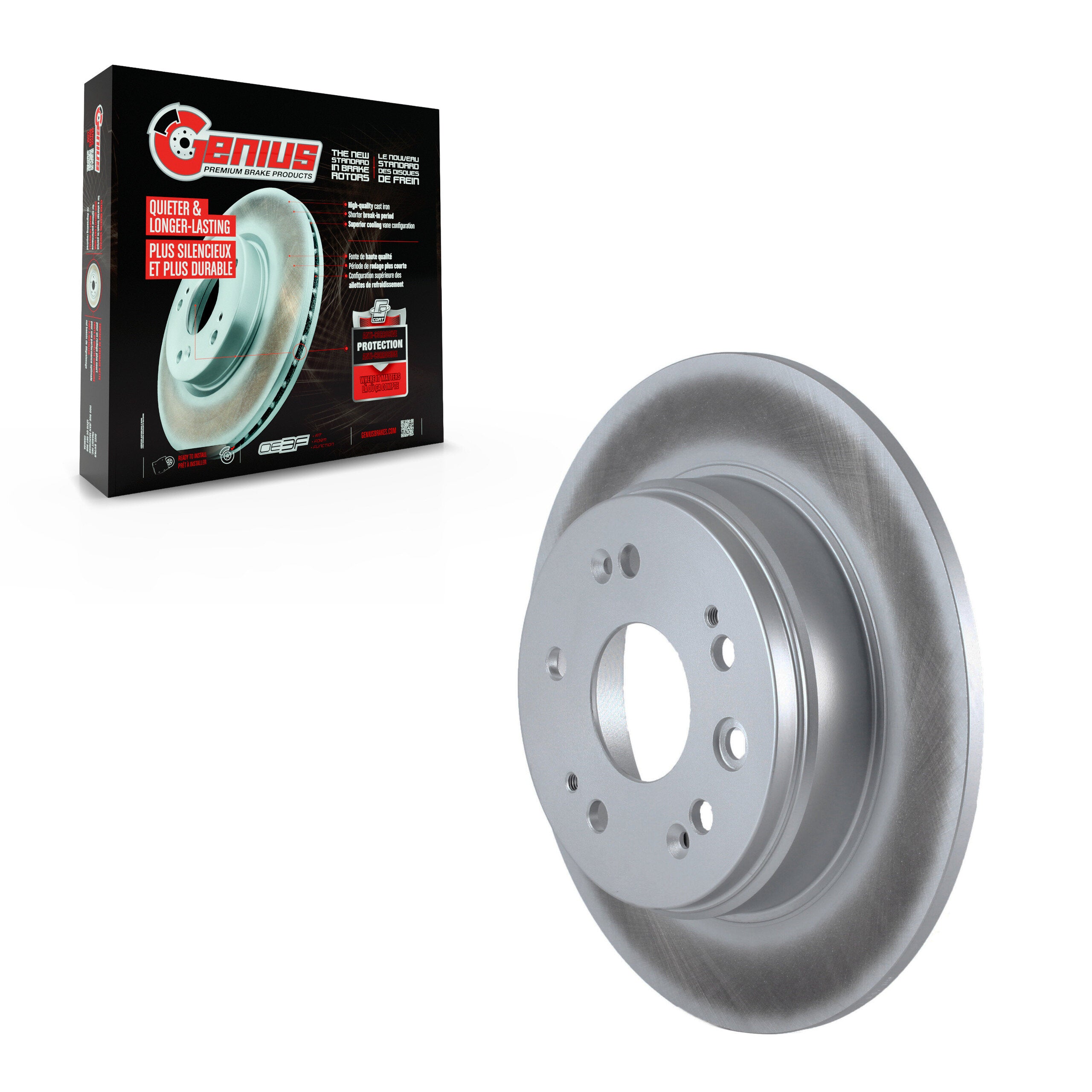 Genius GCR-980071 Disc Brake Rotor for 2002-2004 Honda CR-V - Rear