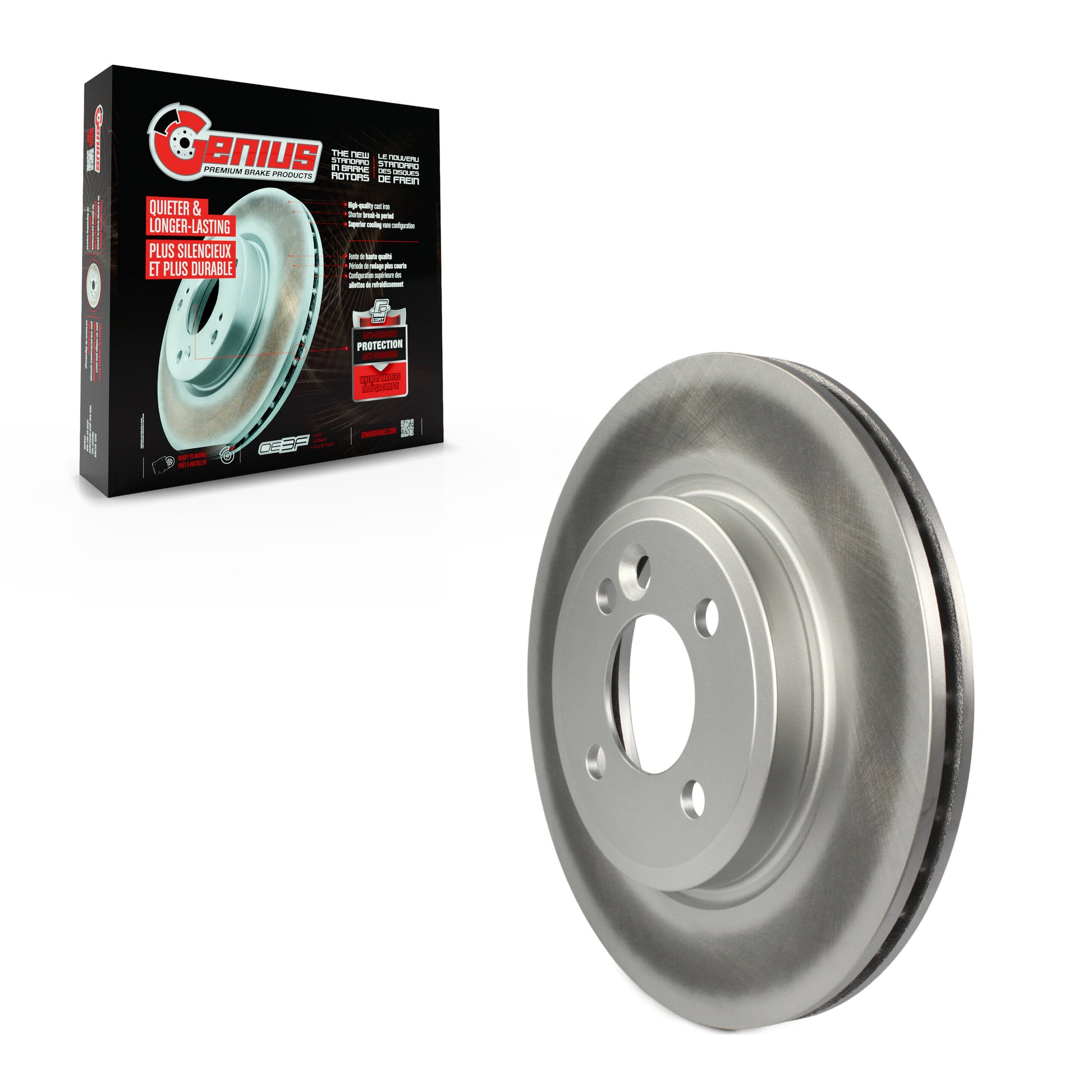 Genius GCR-980153 Disc Brake Rotor for 2002-2006 Mini Cooper - Front