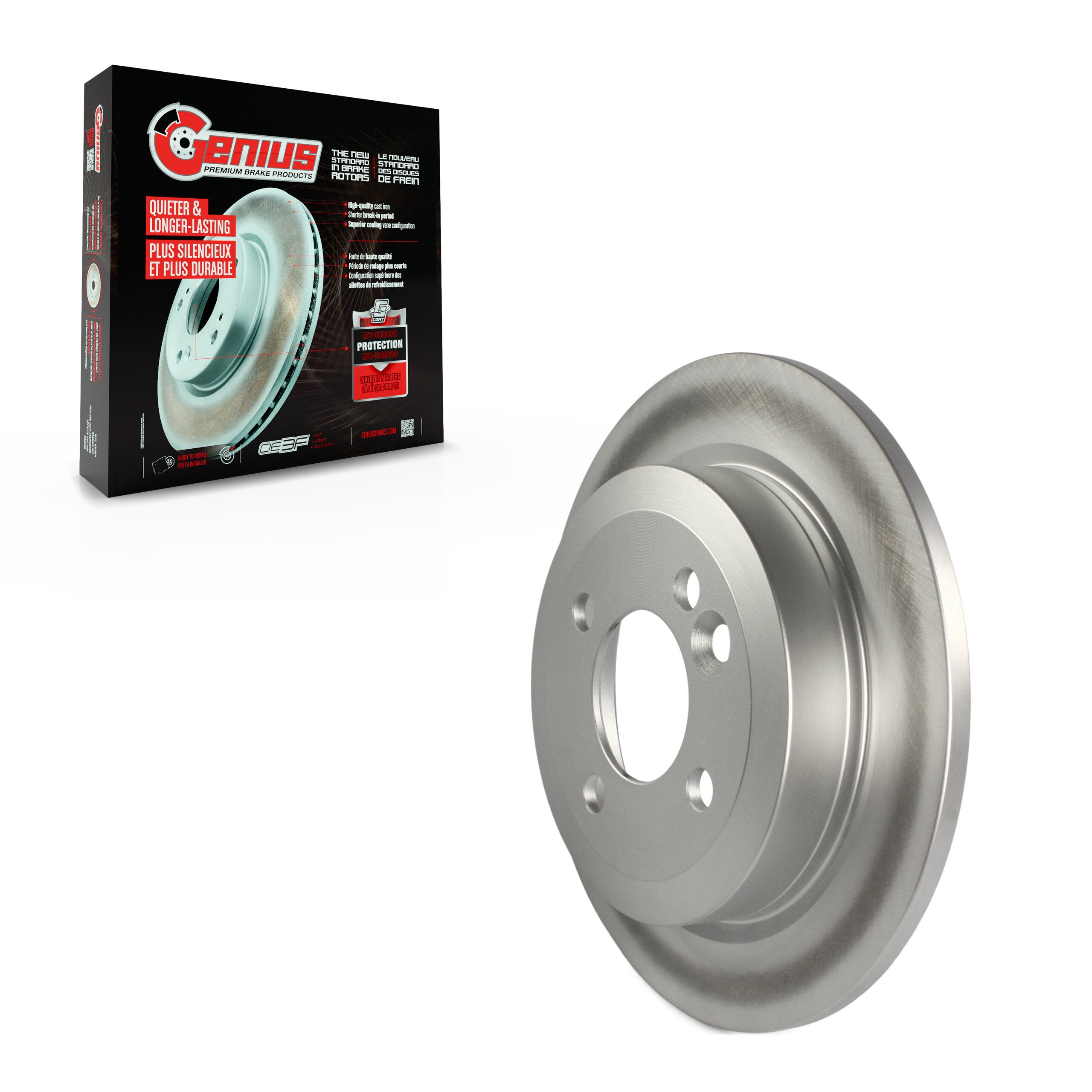 Genius GCR-980154 Disc Brake Rotor for 2002-2006 Mini Cooper - Rear