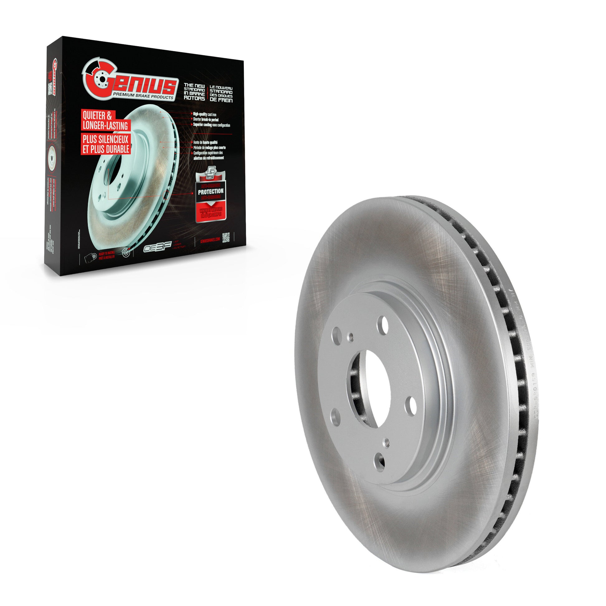 Genius GCR-980159 Disc Brake Rotor for 2001-2007 Toyota Highlander - Front