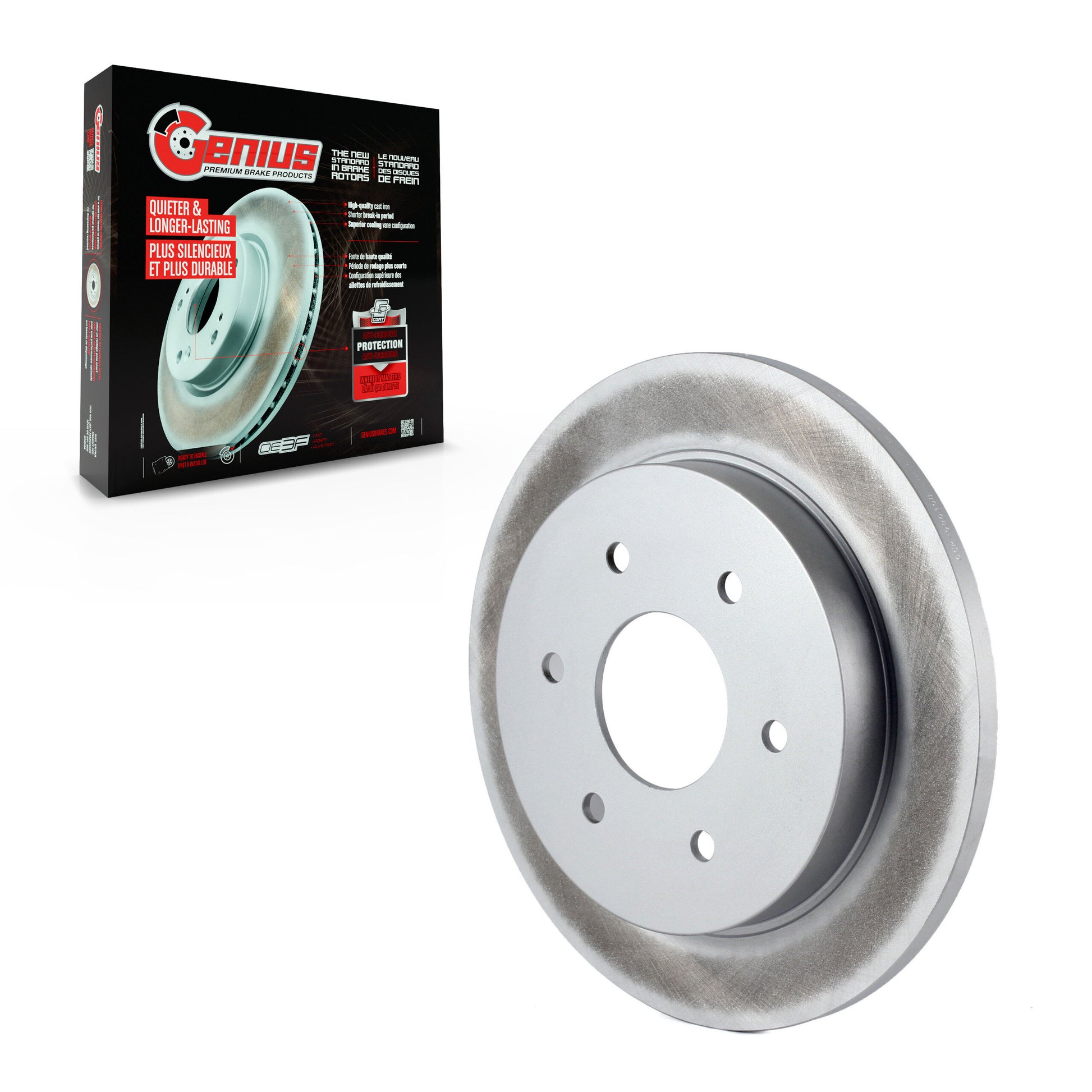 Genius GCR-980198 Disc Brake Rotor for 2004-2019 Nissan Armada, INFINITI QX56, Nissan Pathfinder Armada - Rear