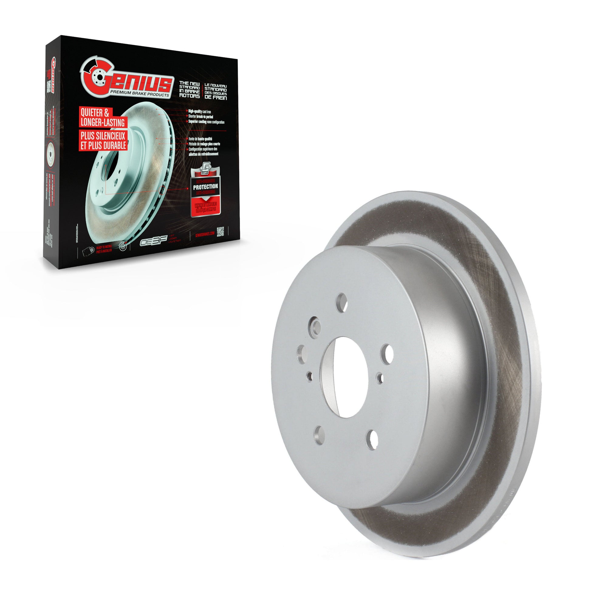 Genius GCR-980213 Disc Brake Rotor for 2004-2010 Toyota Sienna - Rear
