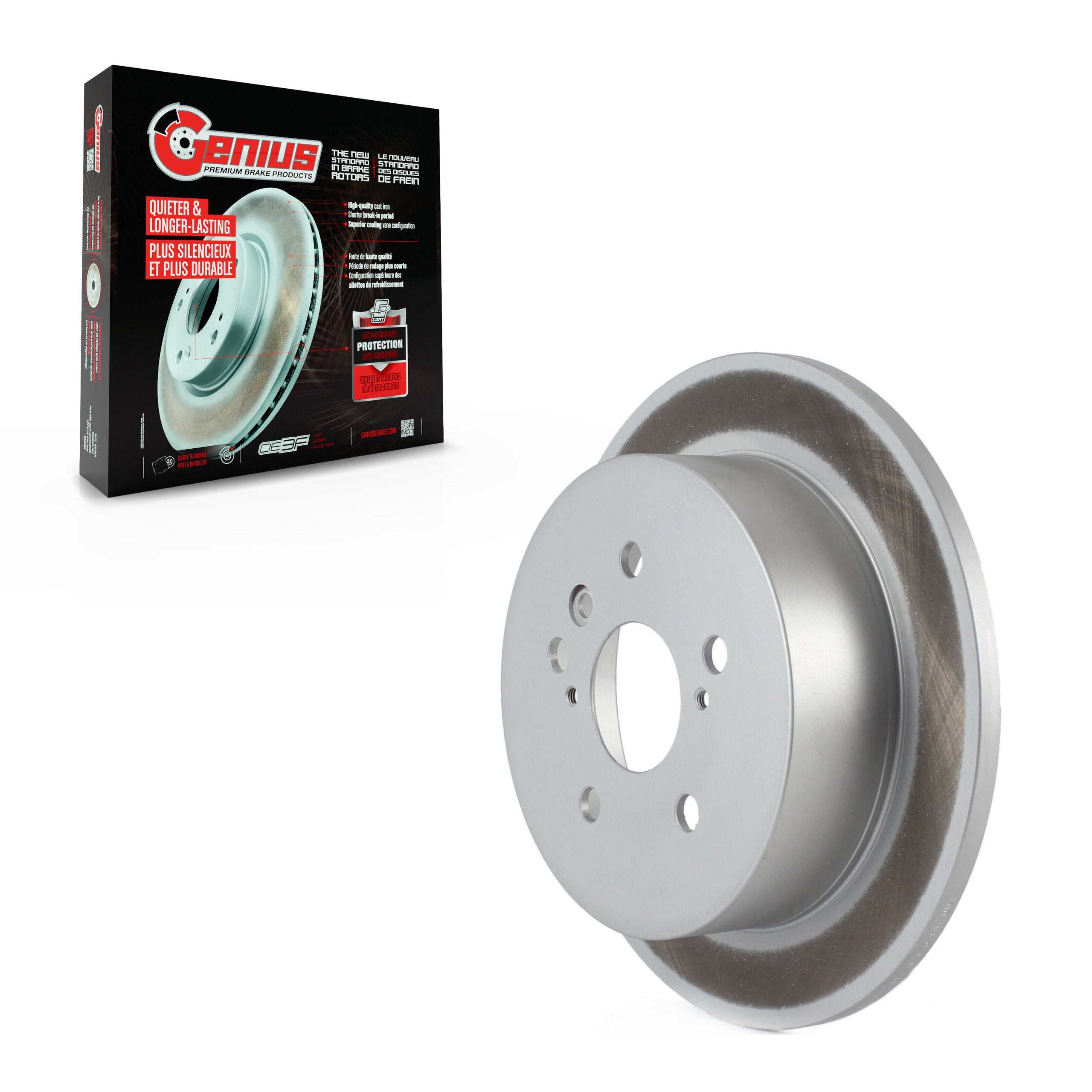 Genius GCR-980213 Disc Brake Rotor for 2004-2010 Toyota Sienna - Rear