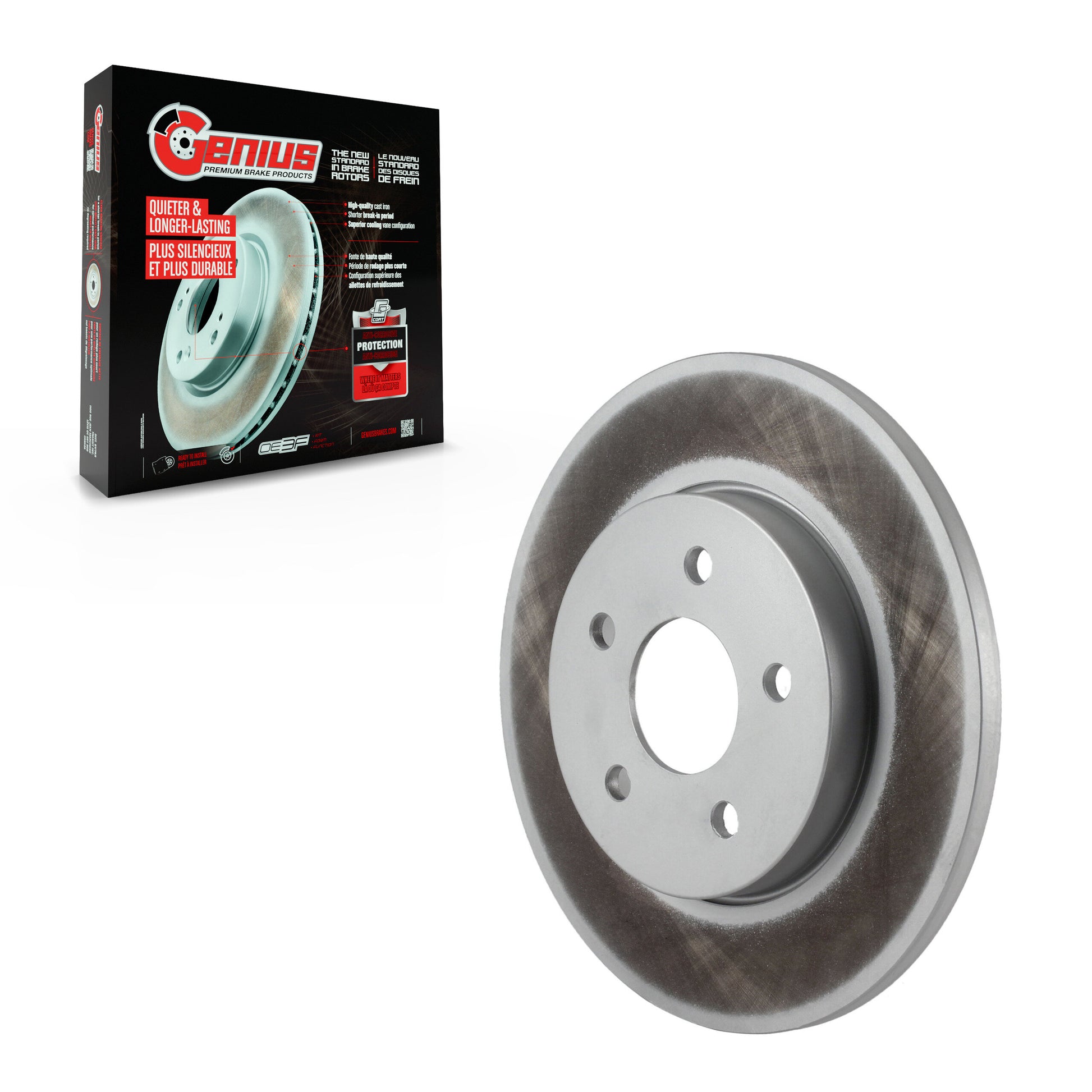 Genius GCR-980235 Disc Brake Rotor for 2002-2008 Jaguar X-Type - Rear