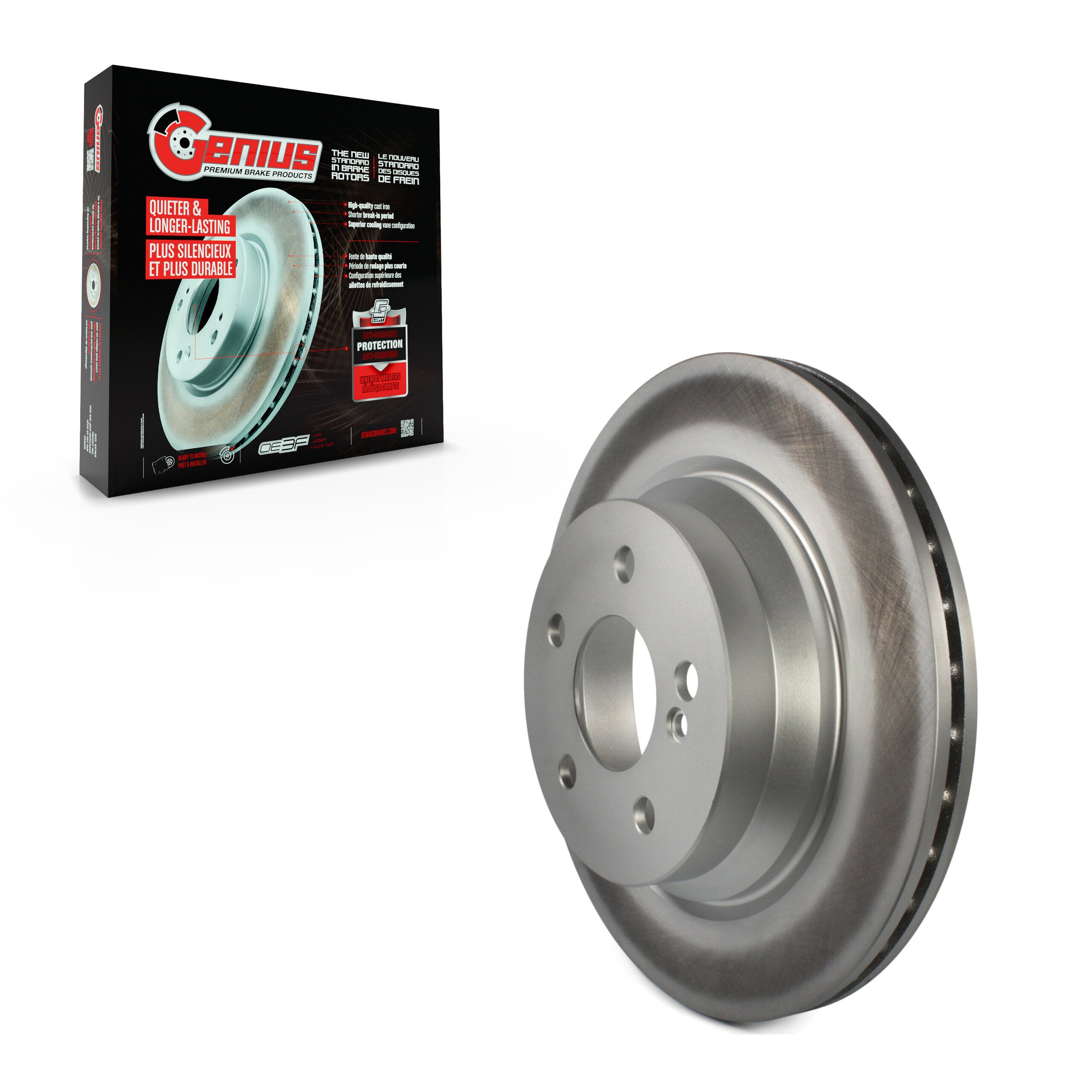 Genius GCR-980270 Disc Brake Rotor for 2003-2017 Mercedes-Benz E350, Mercedes-Benz E400, Mercedes-Benz CLS400 - Rear
