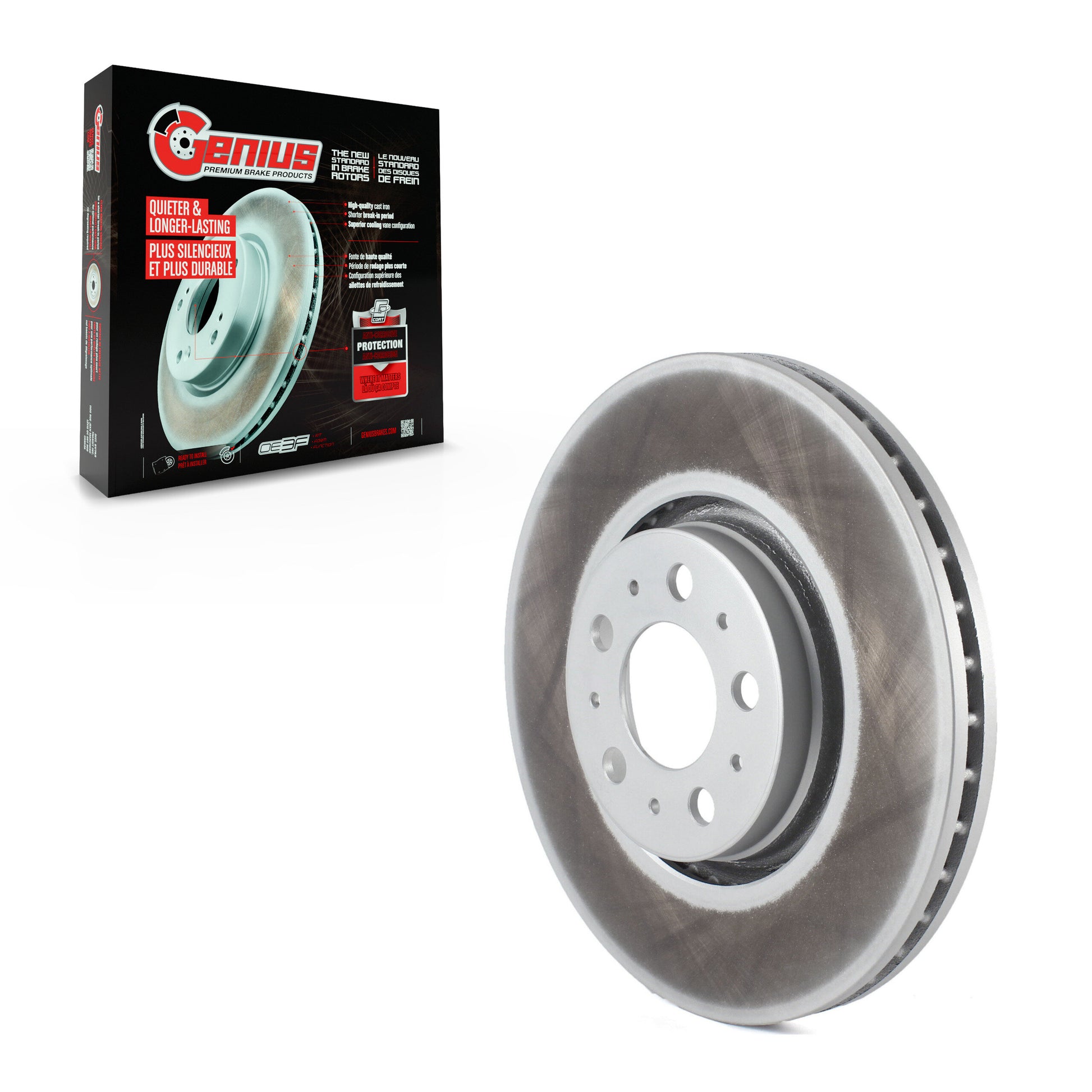 Genius GCR-980275 Disc Brake Rotor for 2003-2014 Volvo S60, Volvo XC90 - Front