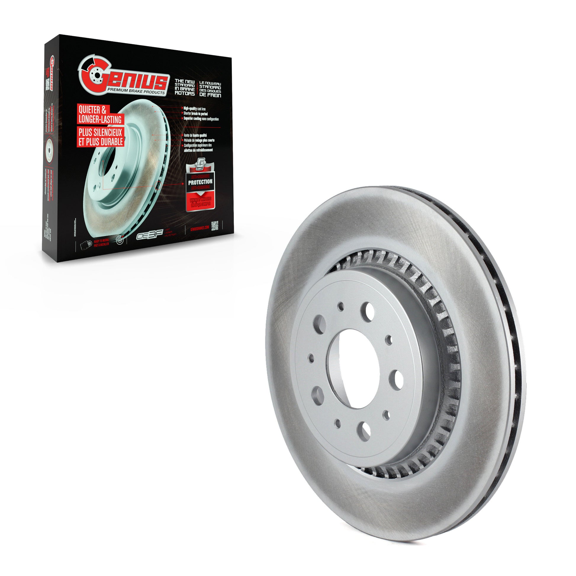 Genius GCR-980276 Disc Brake Rotor for 2003-2014 Volvo XC90 - Rear