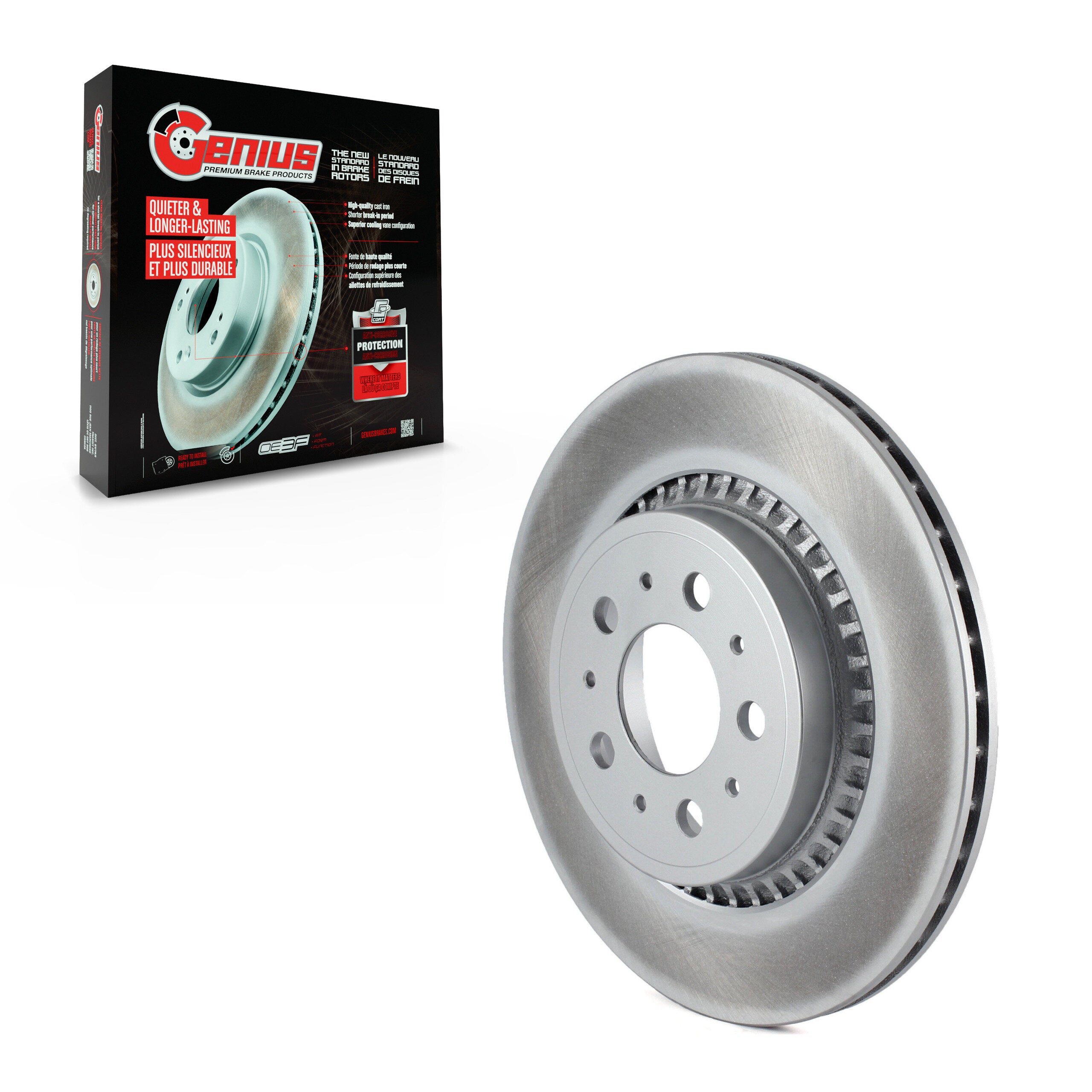 Genius GCR-980276 Disc Brake Rotor for 2003-2014 Volvo XC90 - Rear
