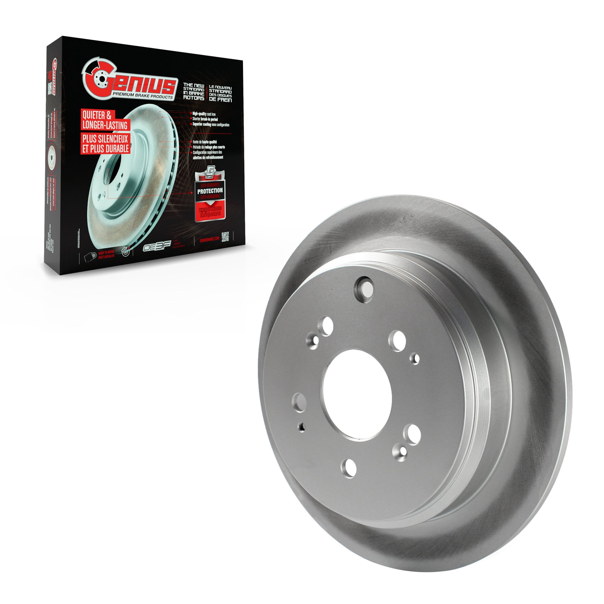 Genius GCR-980291 Disc Brake Rotor for 2005-2010 Honda Odyssey - Rear
