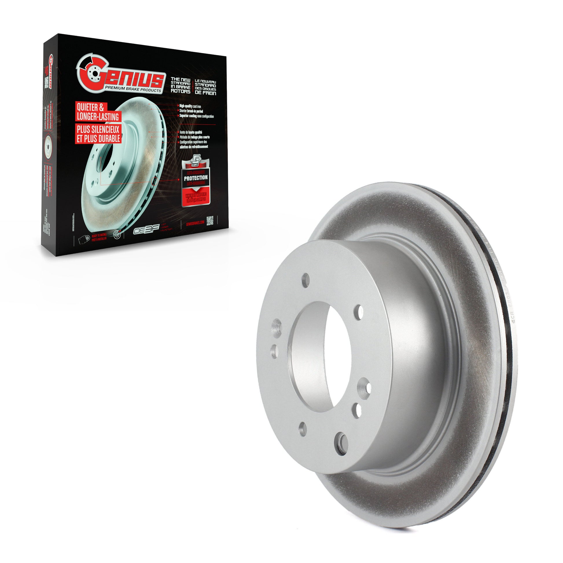 Genius GCR-980324 Disc Brake Rotor for 2003-2006 Kia Sorento - Rear