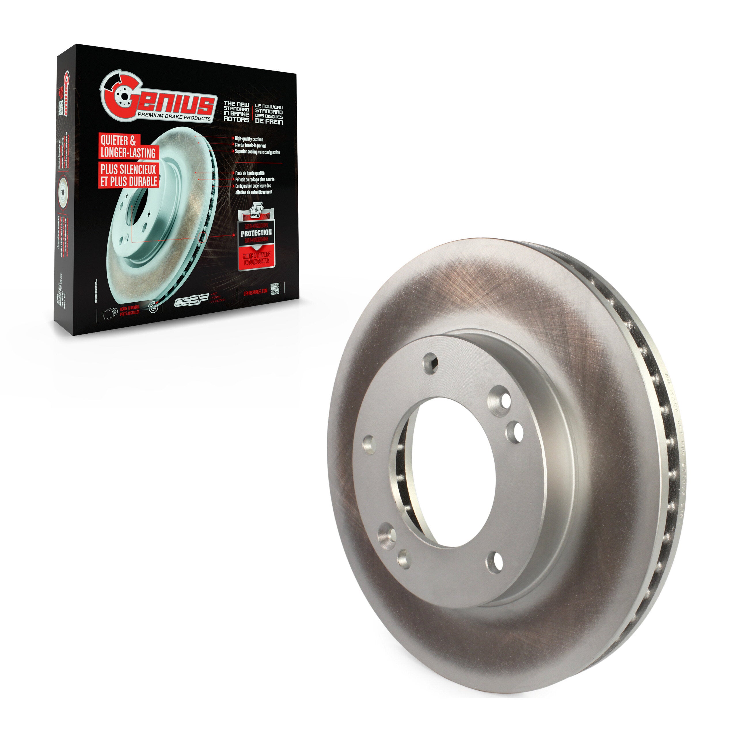 Genius GCR-980325 Disc Brake Rotor for 2003-2006 Kia Sorento - Front