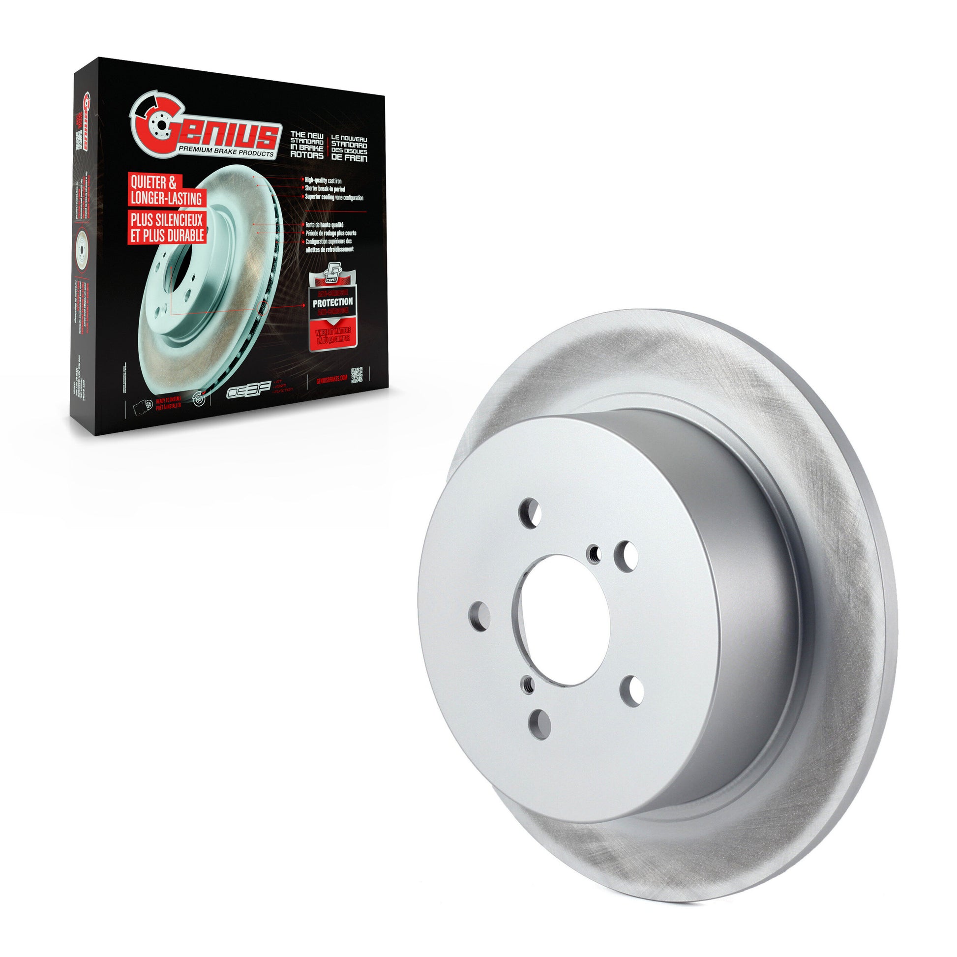 Genius GCR-980354 Disc Brake Rotor for 2005-2009 Subaru Legacy, Subaru Outback - Rear