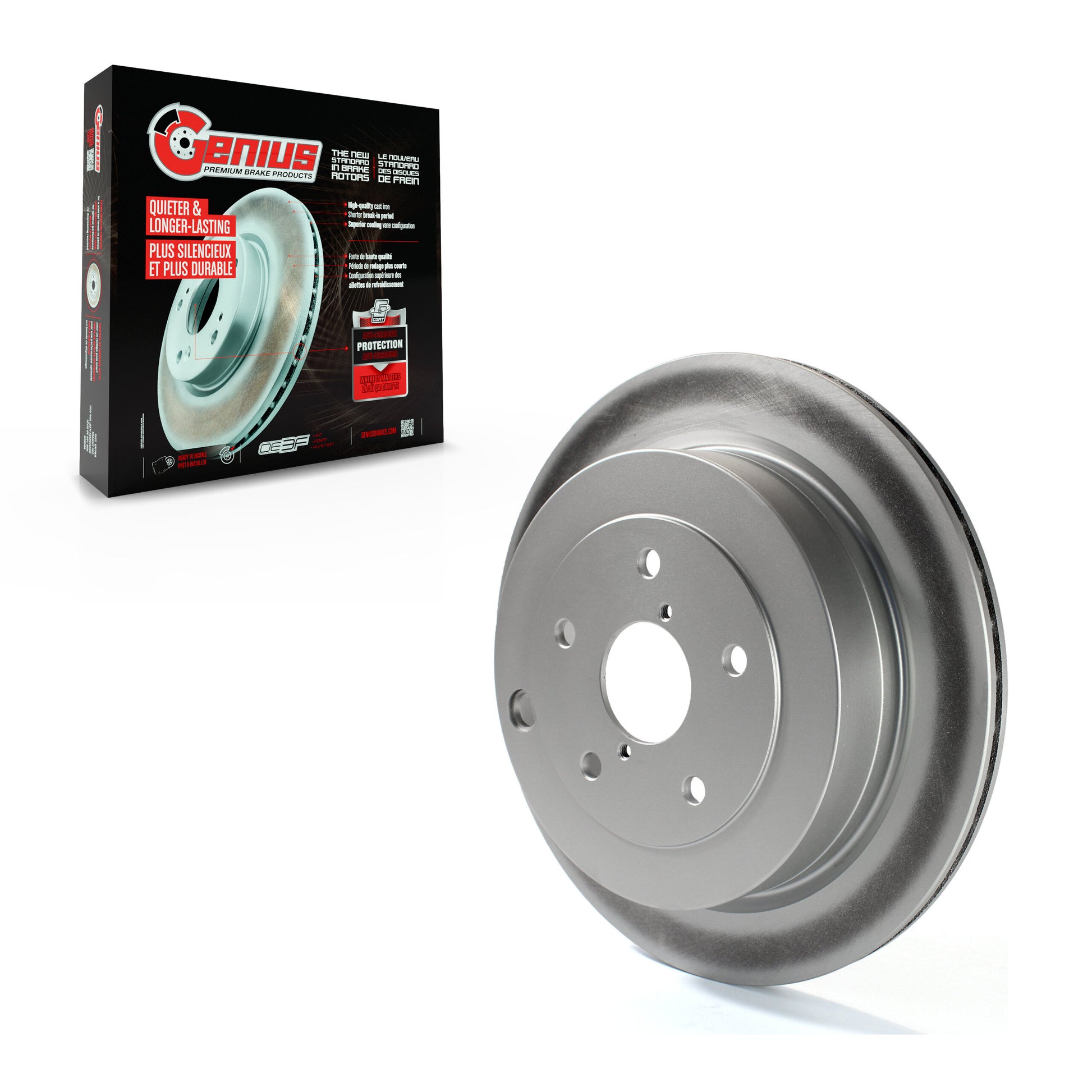Genius GCR-980378 Disc Brake Rotor for 2006-2014 Subaru Tribeca, Subaru B9 Tribeca - Rear