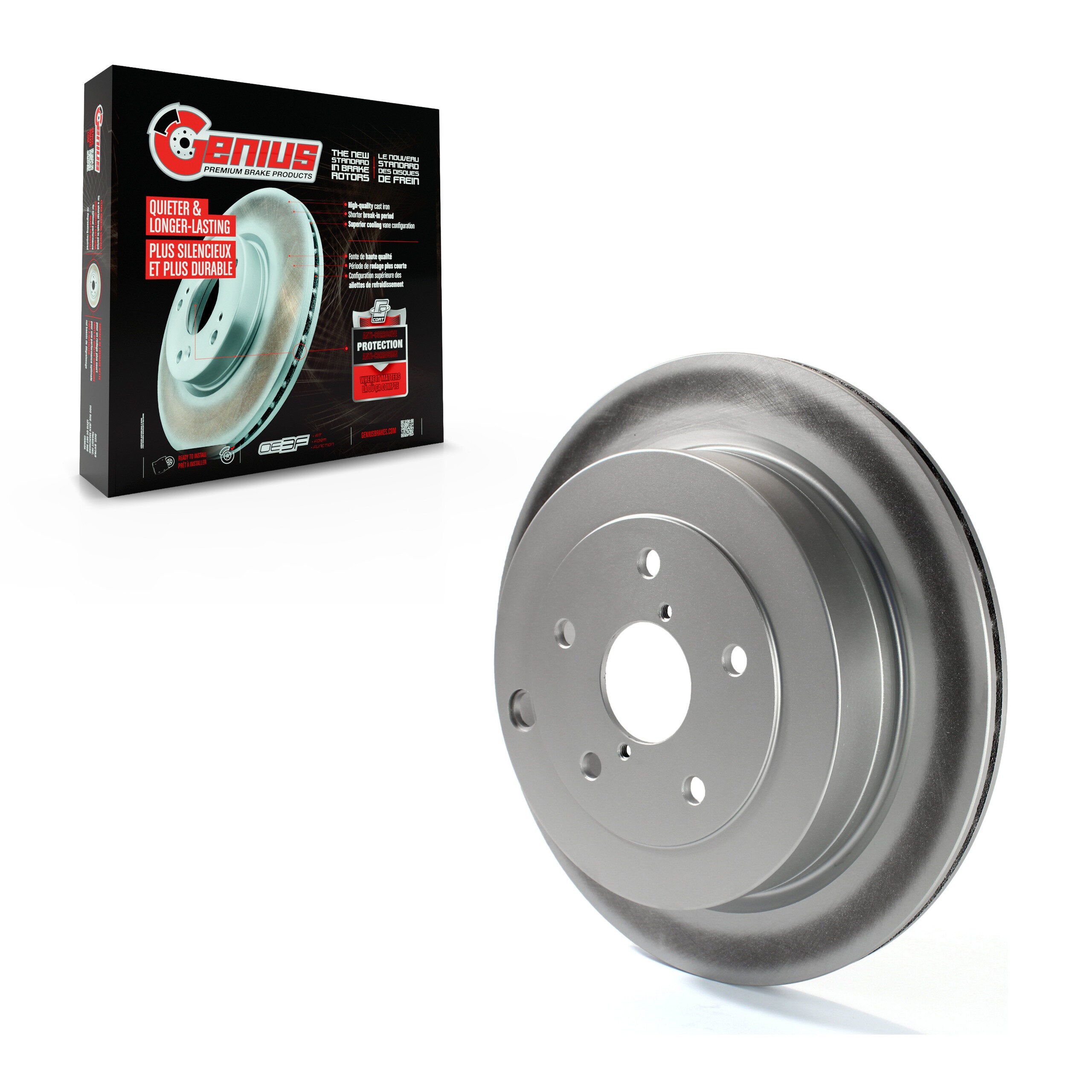 Genius GCR-980378 Disc Brake Rotor for 2006-2014 Subaru Tribeca, Subaru B9 Tribeca - Rear
