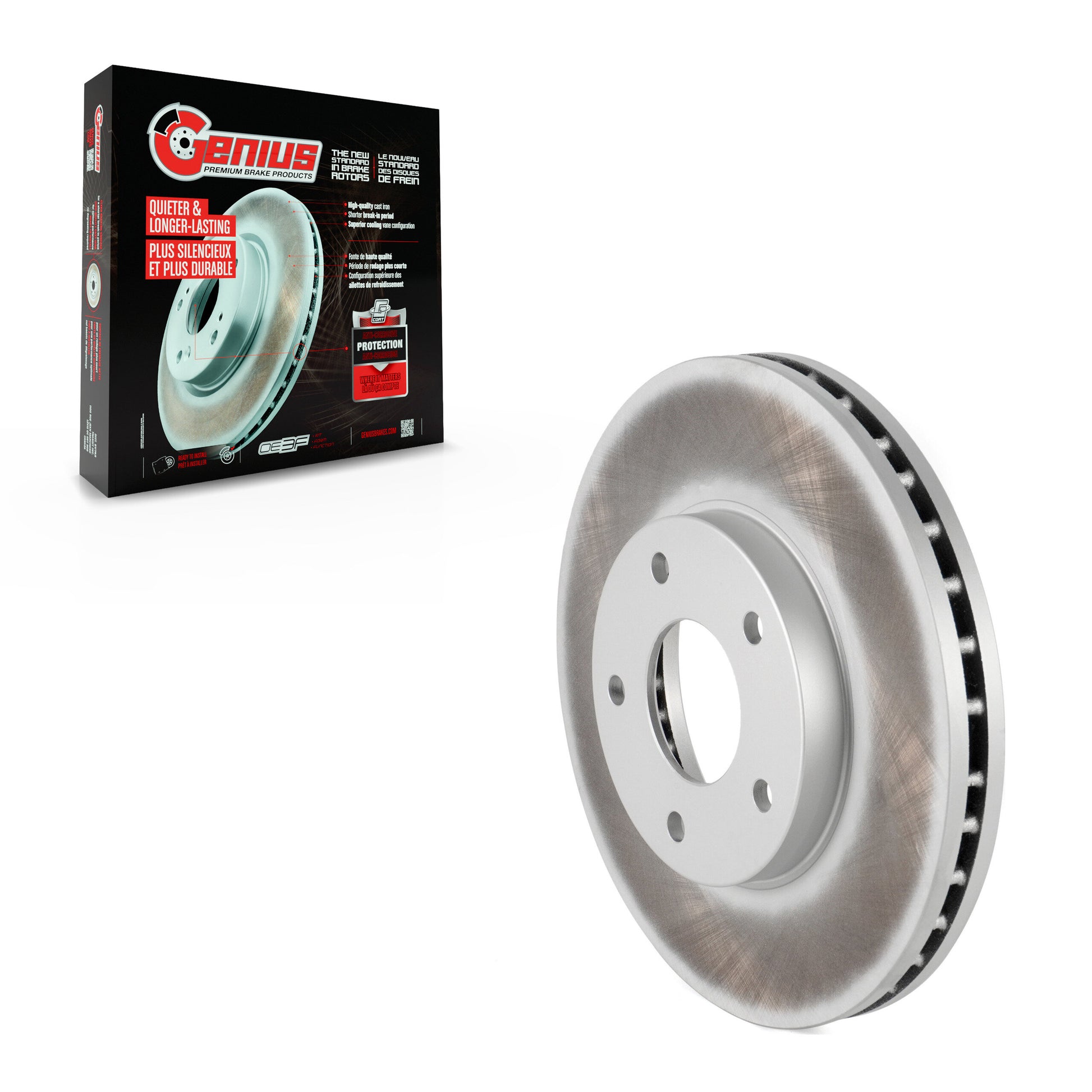 Genius GCR-980388 Disc Brake Rotor for 2004-2006 Nissan X-Trail - Front