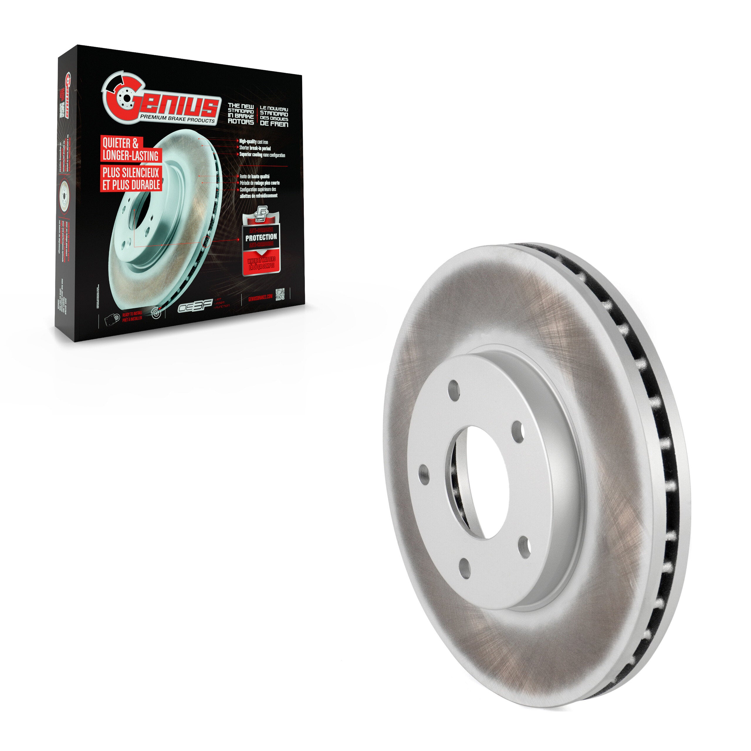 Genius GCR-980388 Disc Brake Rotor for 2004-2006 Nissan X-Trail - Front