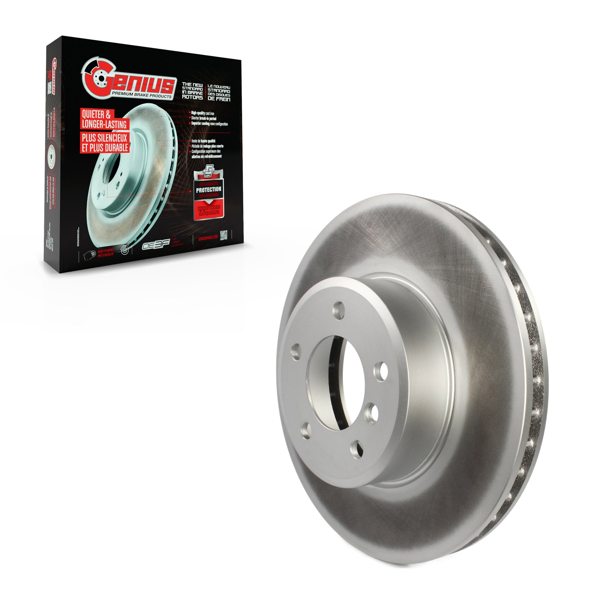 Genius GCR-980396 Disc Brake Rotor for 2004-2010 BMW 528i xDrive, BMW 535i xDrive, BMW 528i - Front