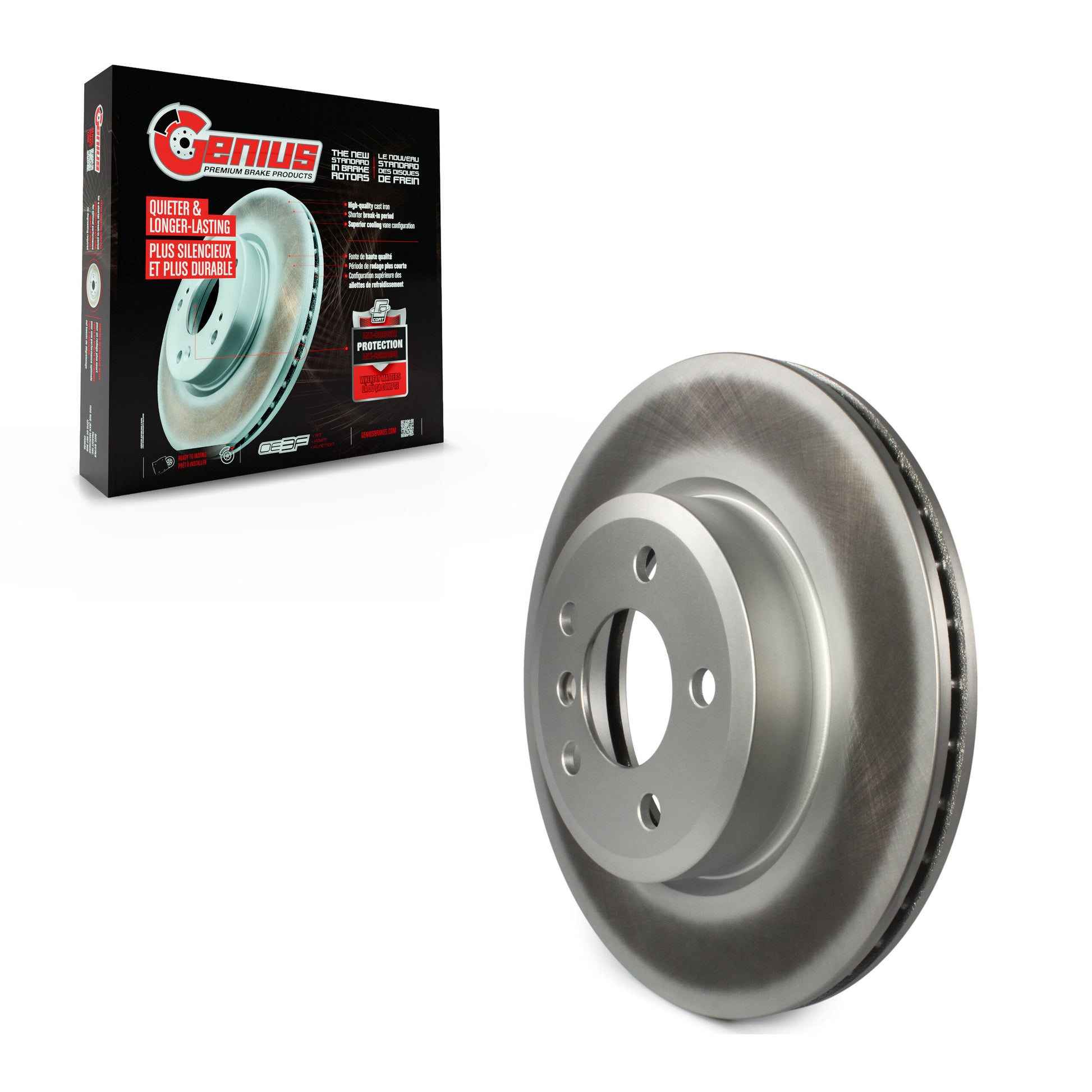 Genius GCR-980397 Disc Brake Rotor for 2004-2010 BMW X3 - Front
