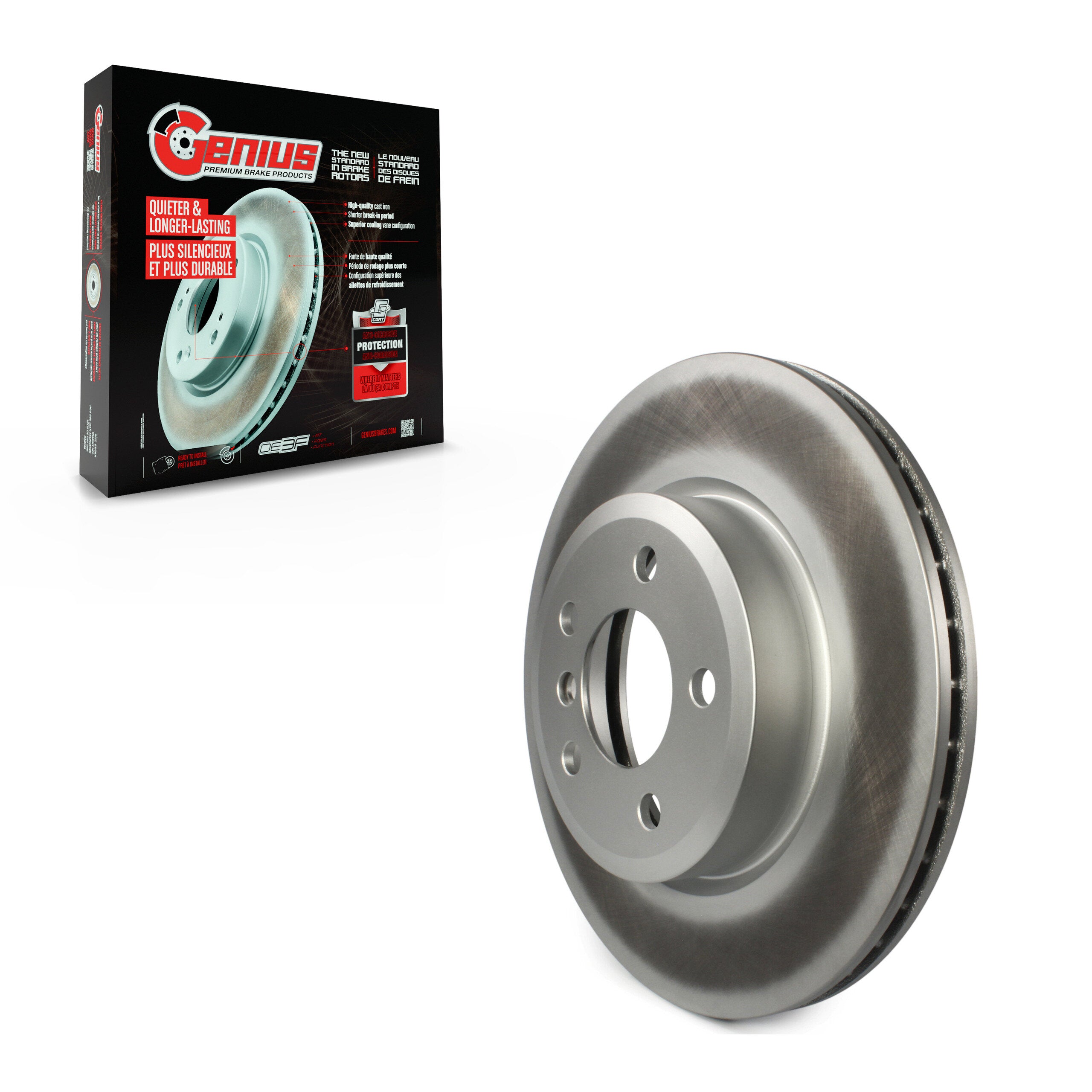 Genius GCR-980397 Disc Brake Rotor for 2004-2010 BMW X3 - Front